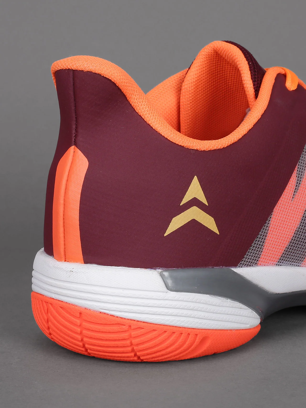 Avant Men's Dynamo Badminton Shoes - Maroon/Orange - Image 9
