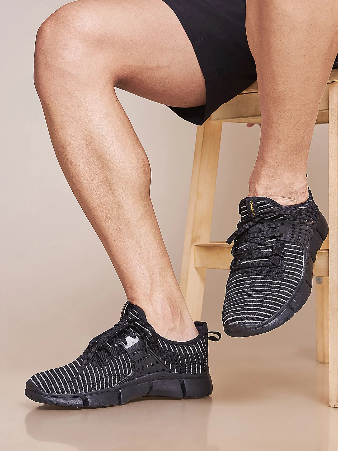 Avant Men’s EasyGait Running and Walking shoes- Black - Image 6