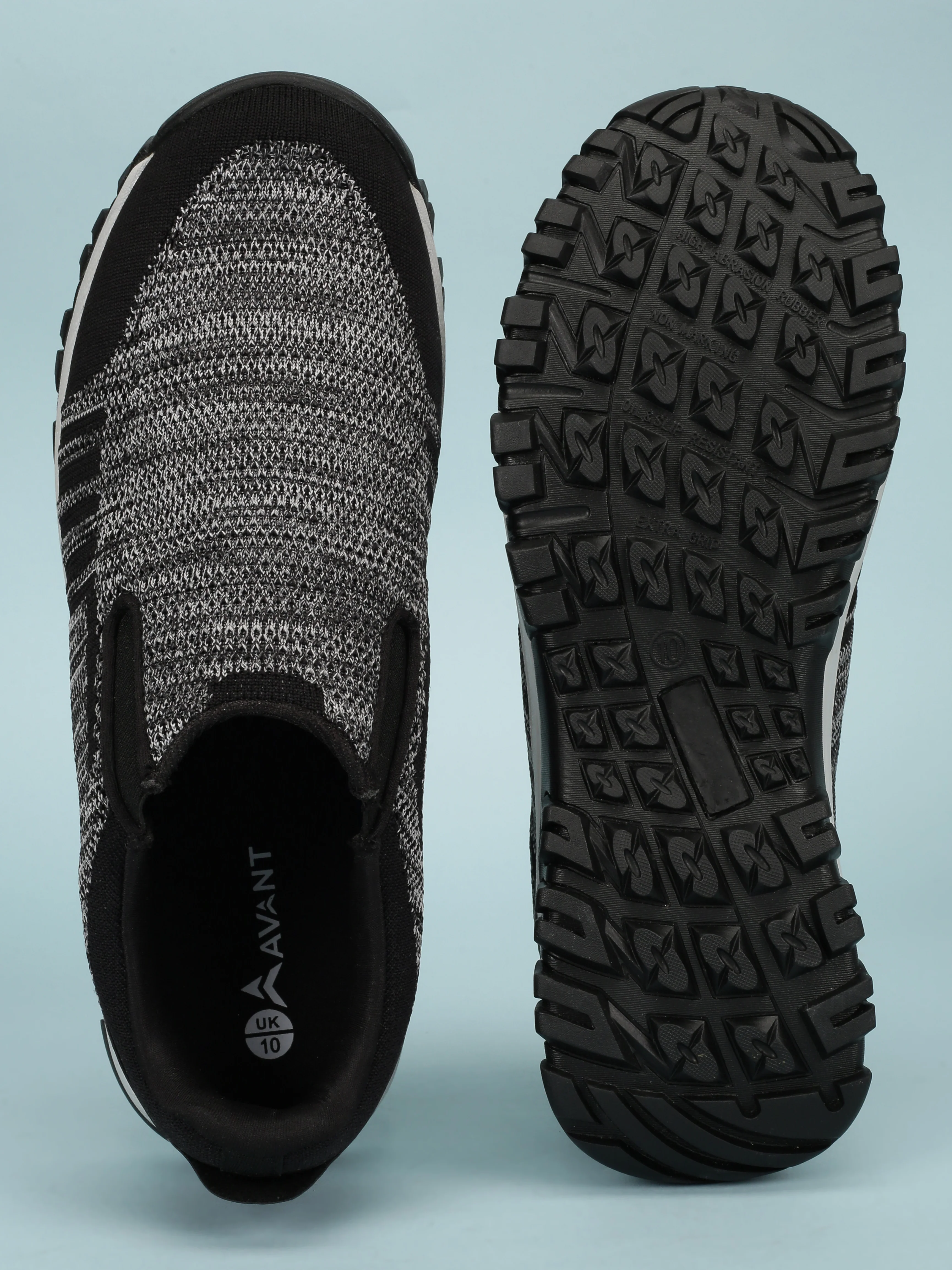 Avant Men’s EasyGlide Slip-on Walking Shoes - Black - Image 9