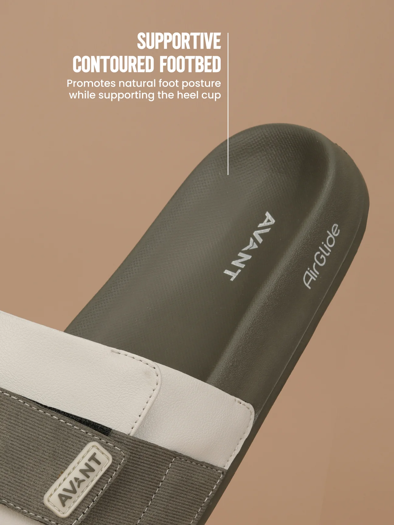 Avant Men's EasyTread Sliders - Beige - Image 6