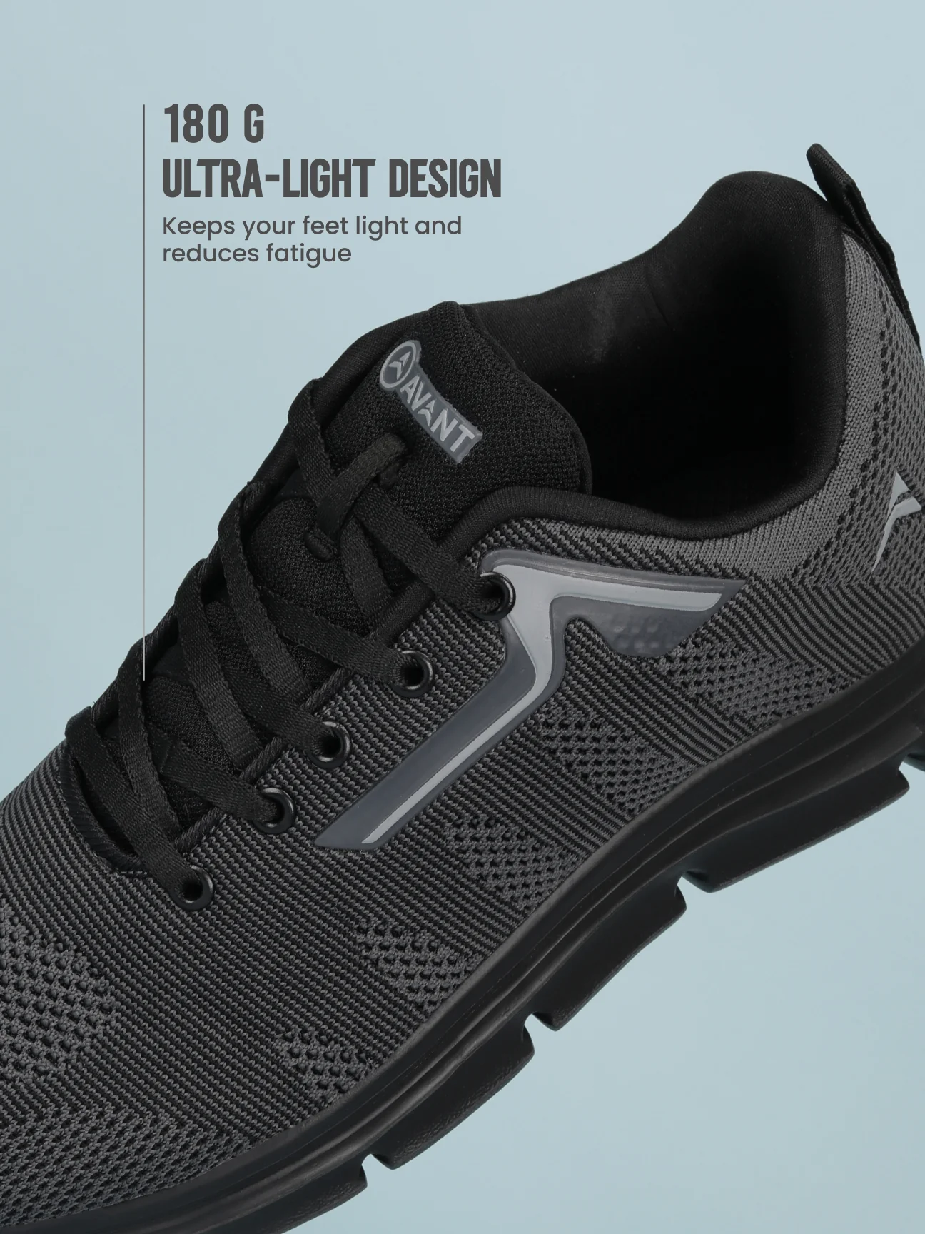 Avant Men's EnduraStep Walking Shoes - Black/Grey - Image 6