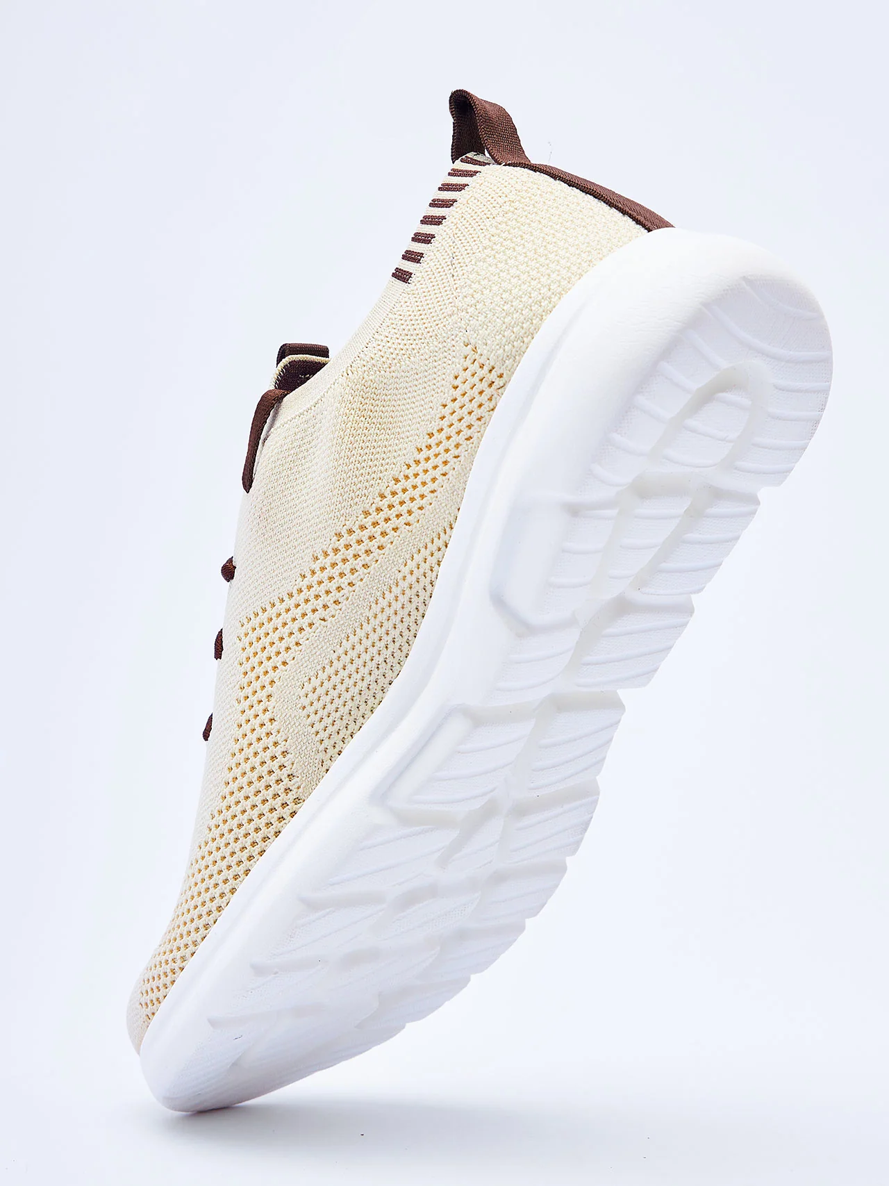 Avant Men's Everglide Running Shoes-Cream - Image 10