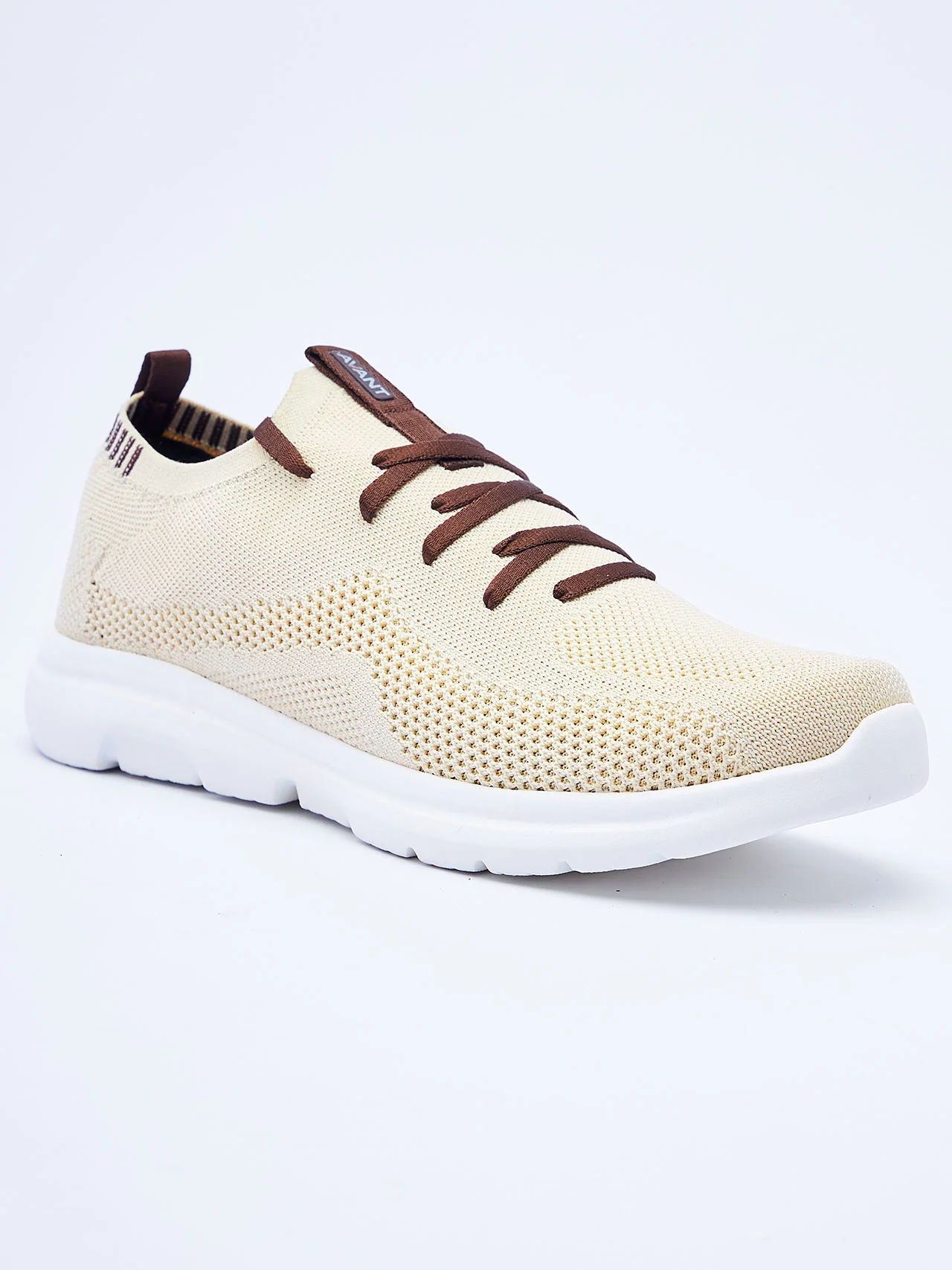 Avant Men's Everglide Running Shoes-Cream - Image 3