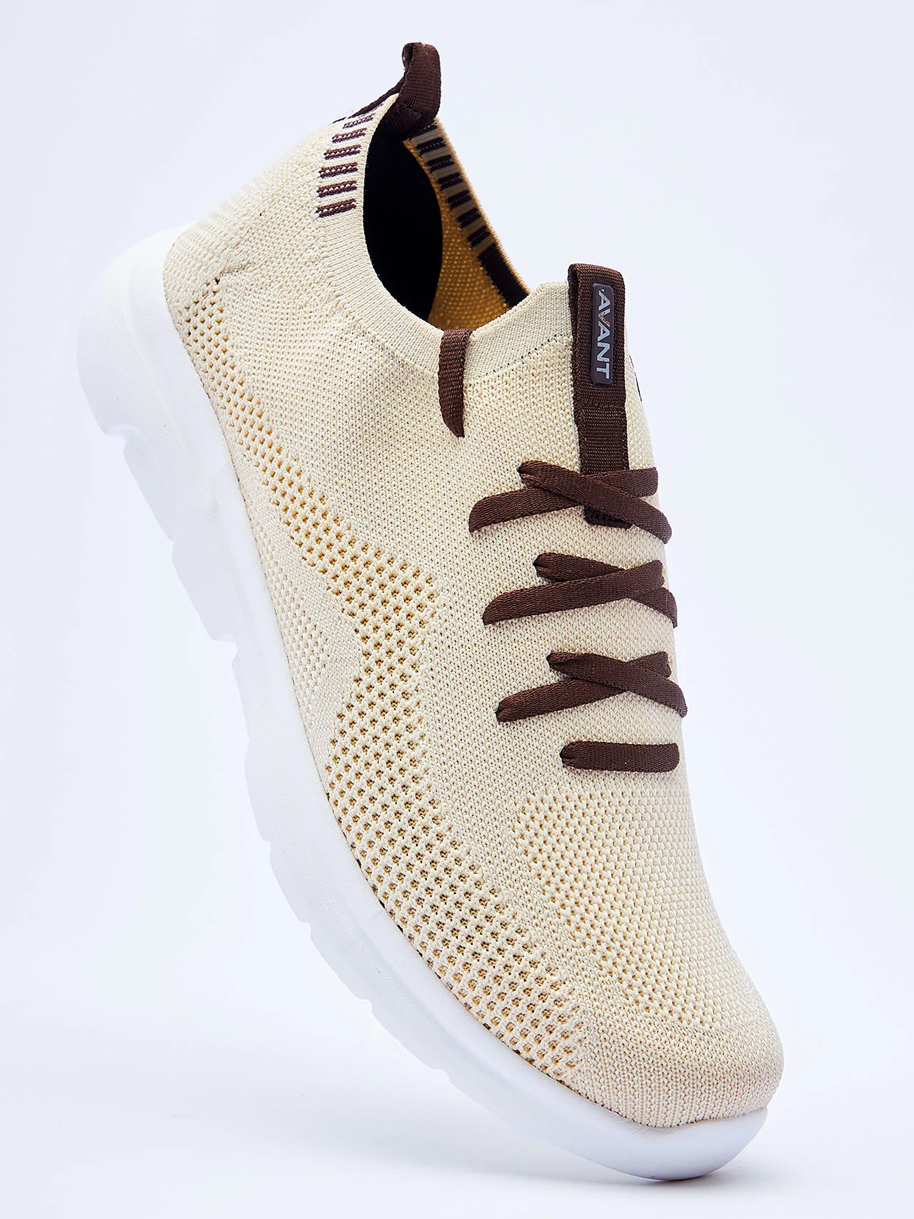 Avant Men's Everglide Running Shoes-Cream - Image 5
