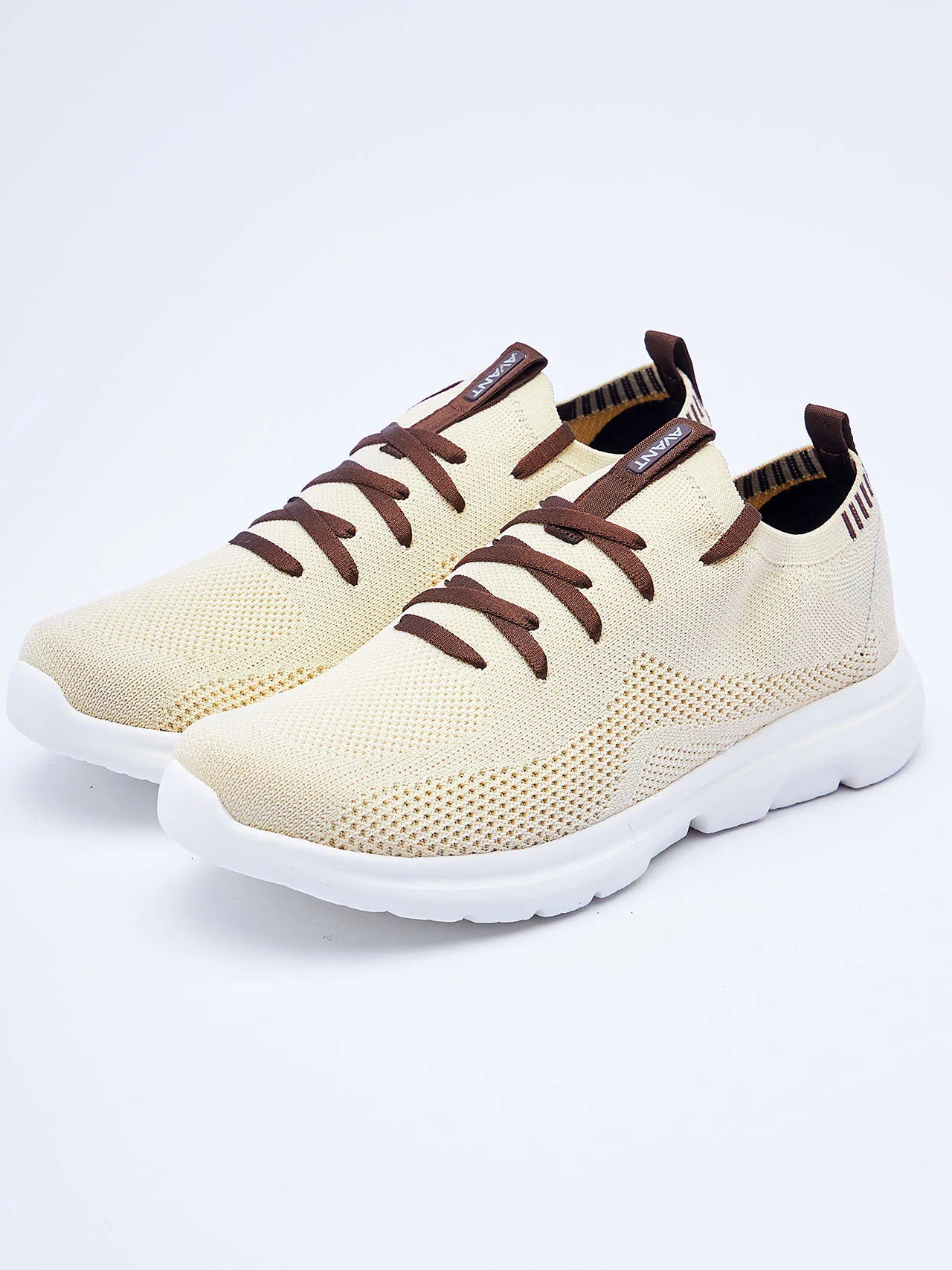 Avant Men's Everglide Running Shoes-Cream - Image 7
