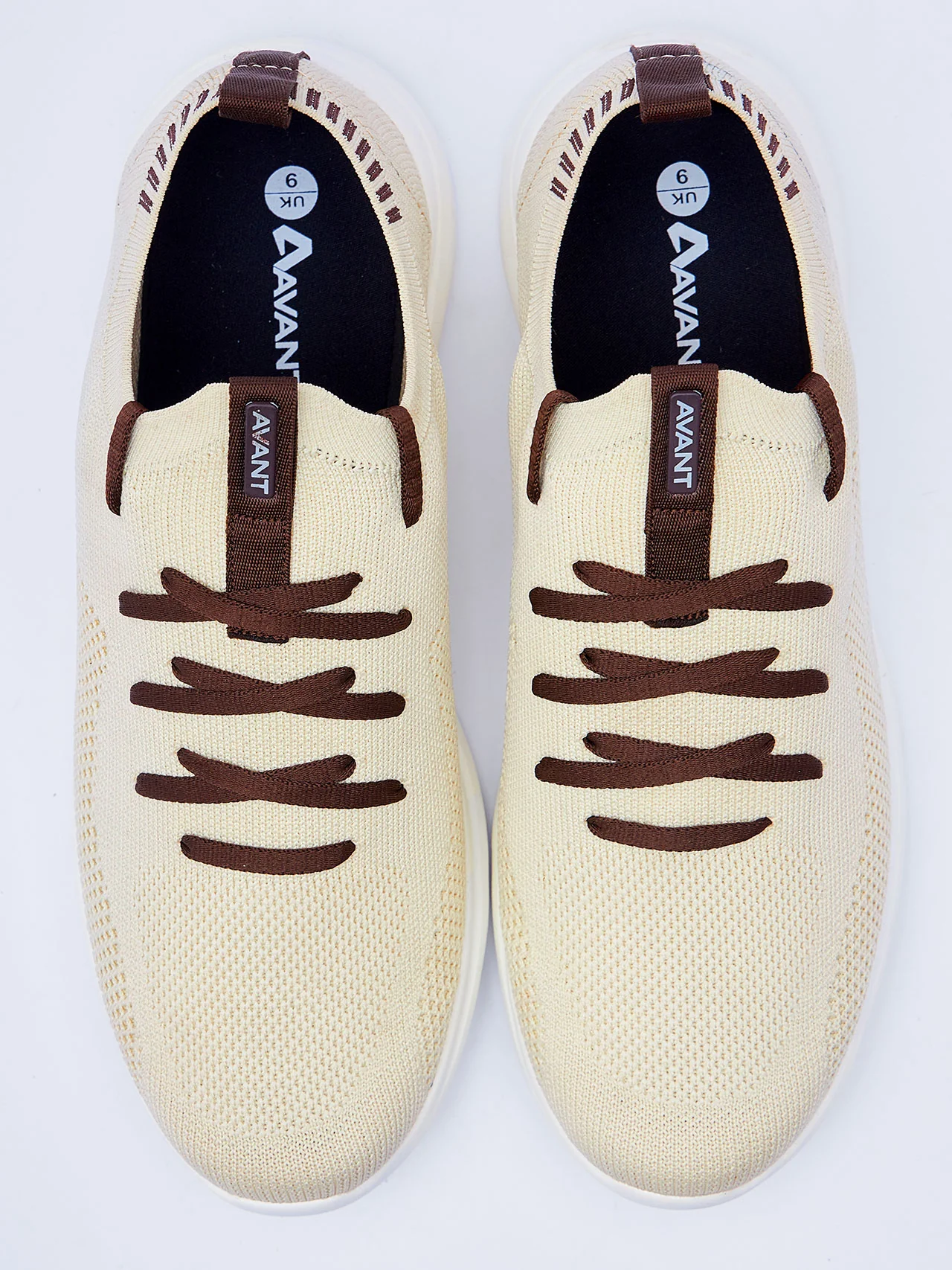 Avant Men's Everglide Running Shoes-Cream - Image 9