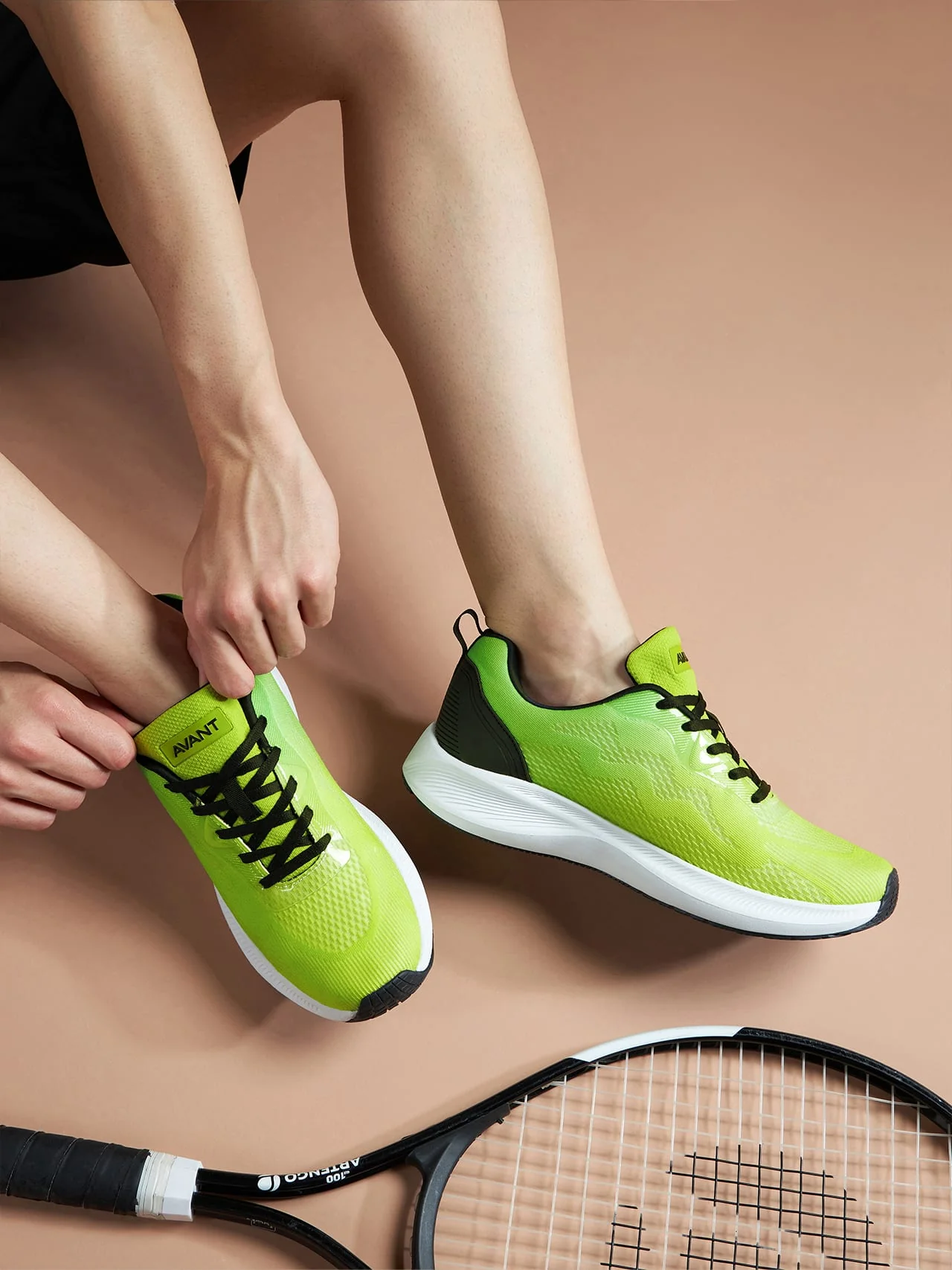 Avant Men's Falcon Running shoes - Lime Green - Image 9