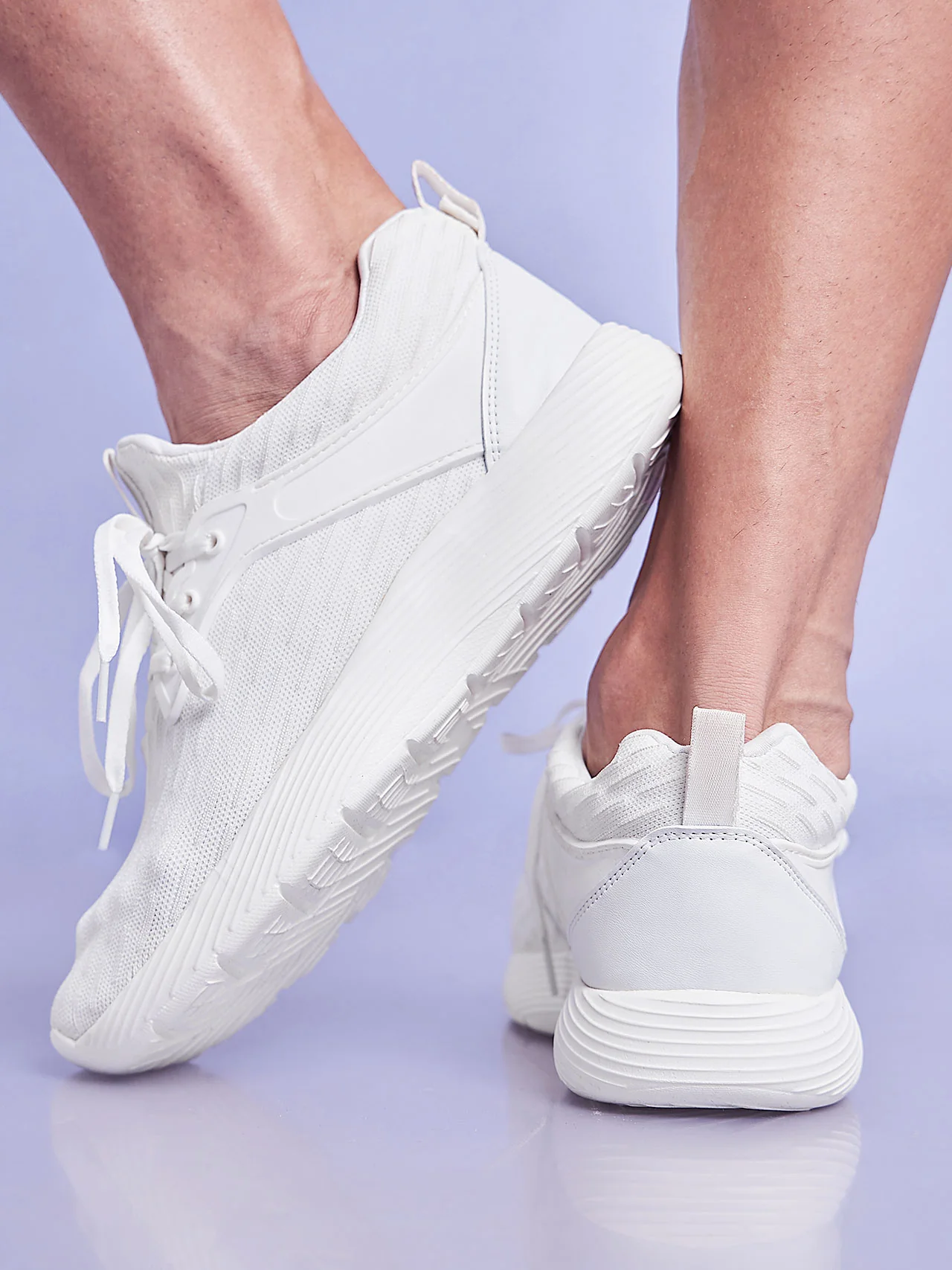 Avant Men's FeatherLite Running and Walking Shoes- White - Image 2