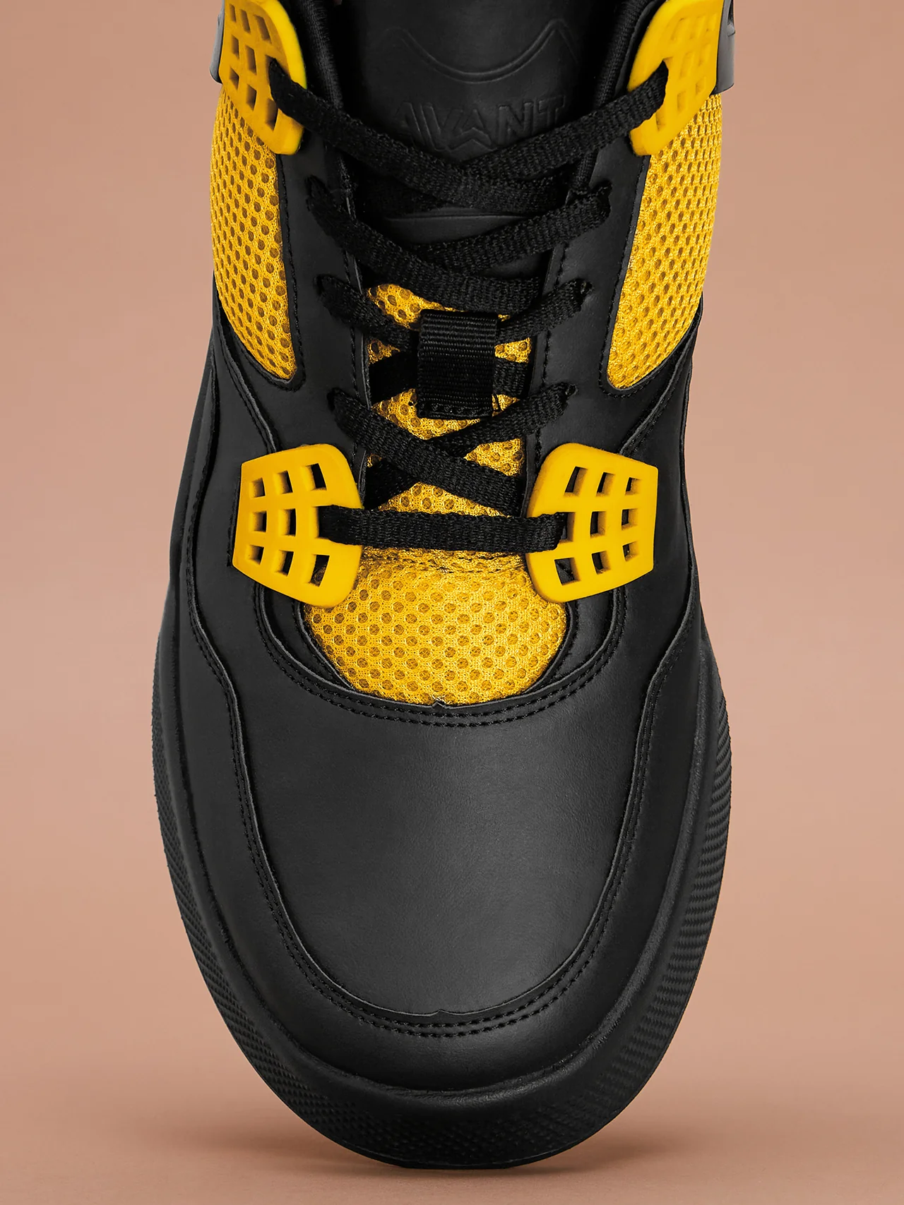 Avant Men's Felix Sneaker Shoes - Black / Yellow - Image 8
