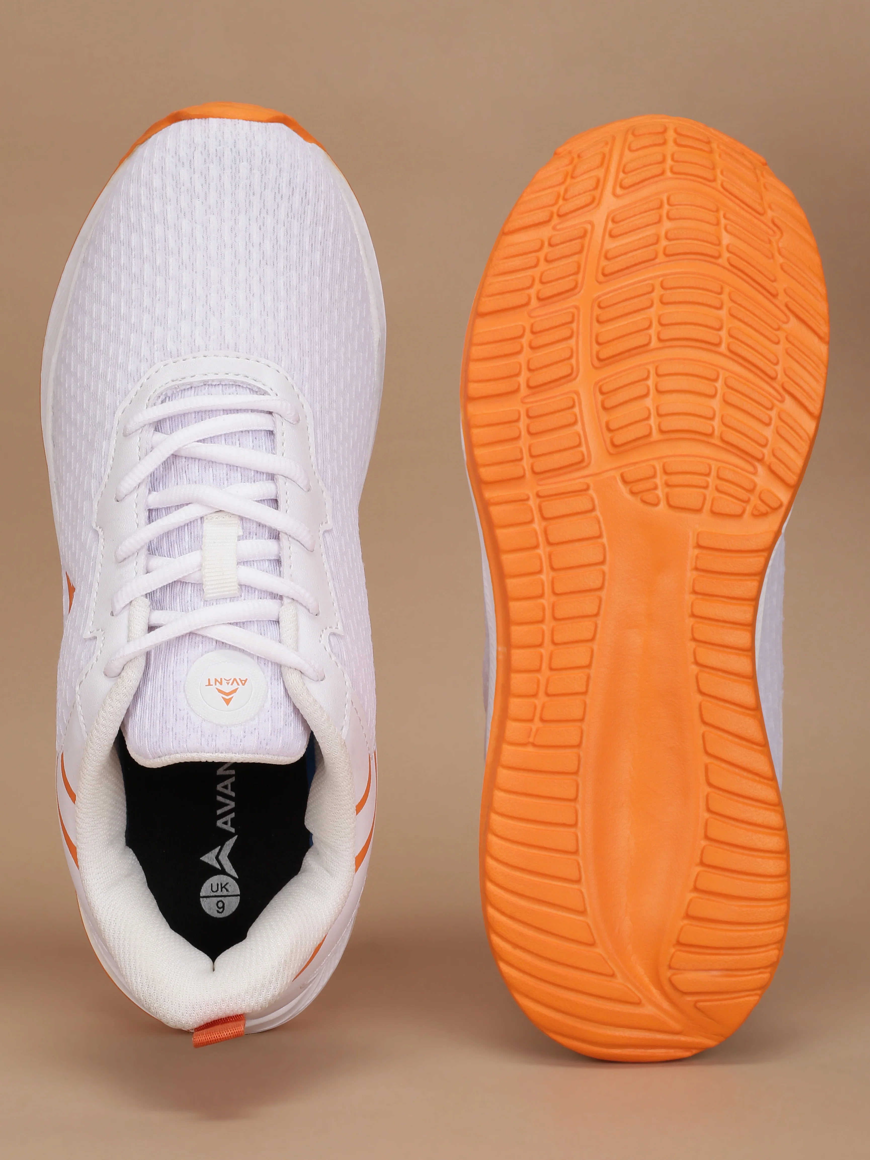 Avant Men's Flarex Casual Shoes - White/Orange - Image 5
