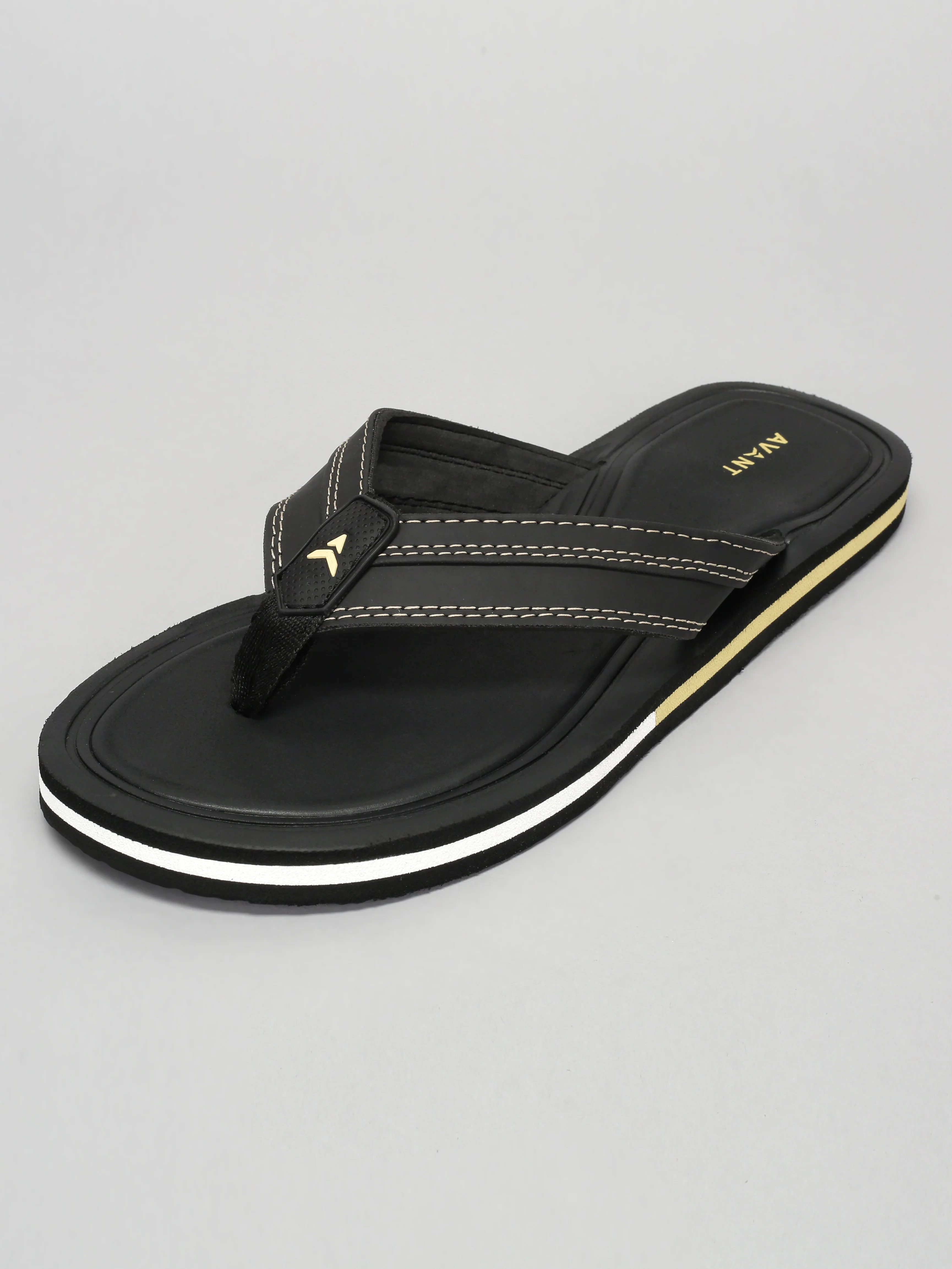 Avant Men's Flint Flip Flops - Black - Image 3