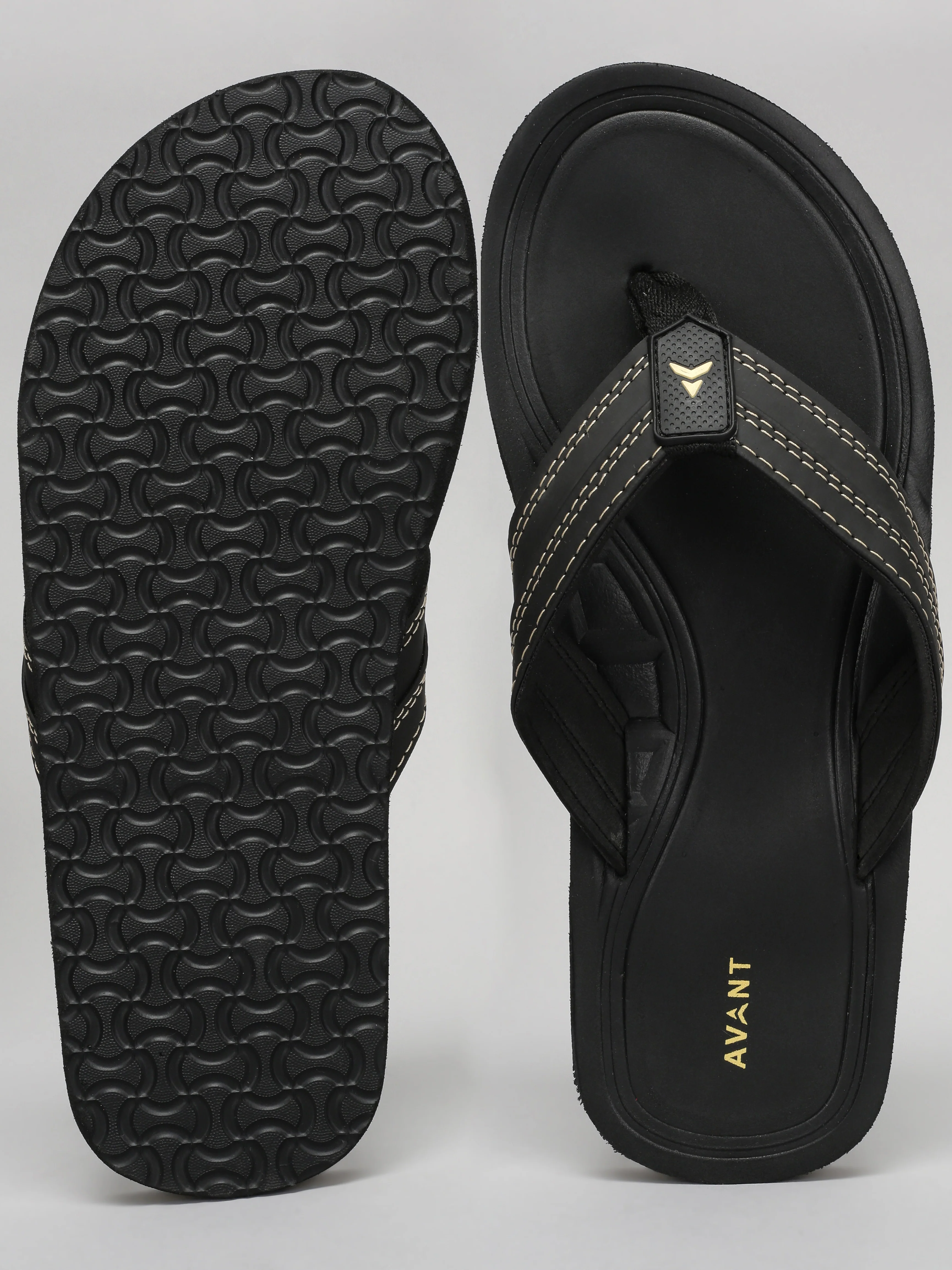 Avant Men's Flint Flip Flops - Black - Image 4