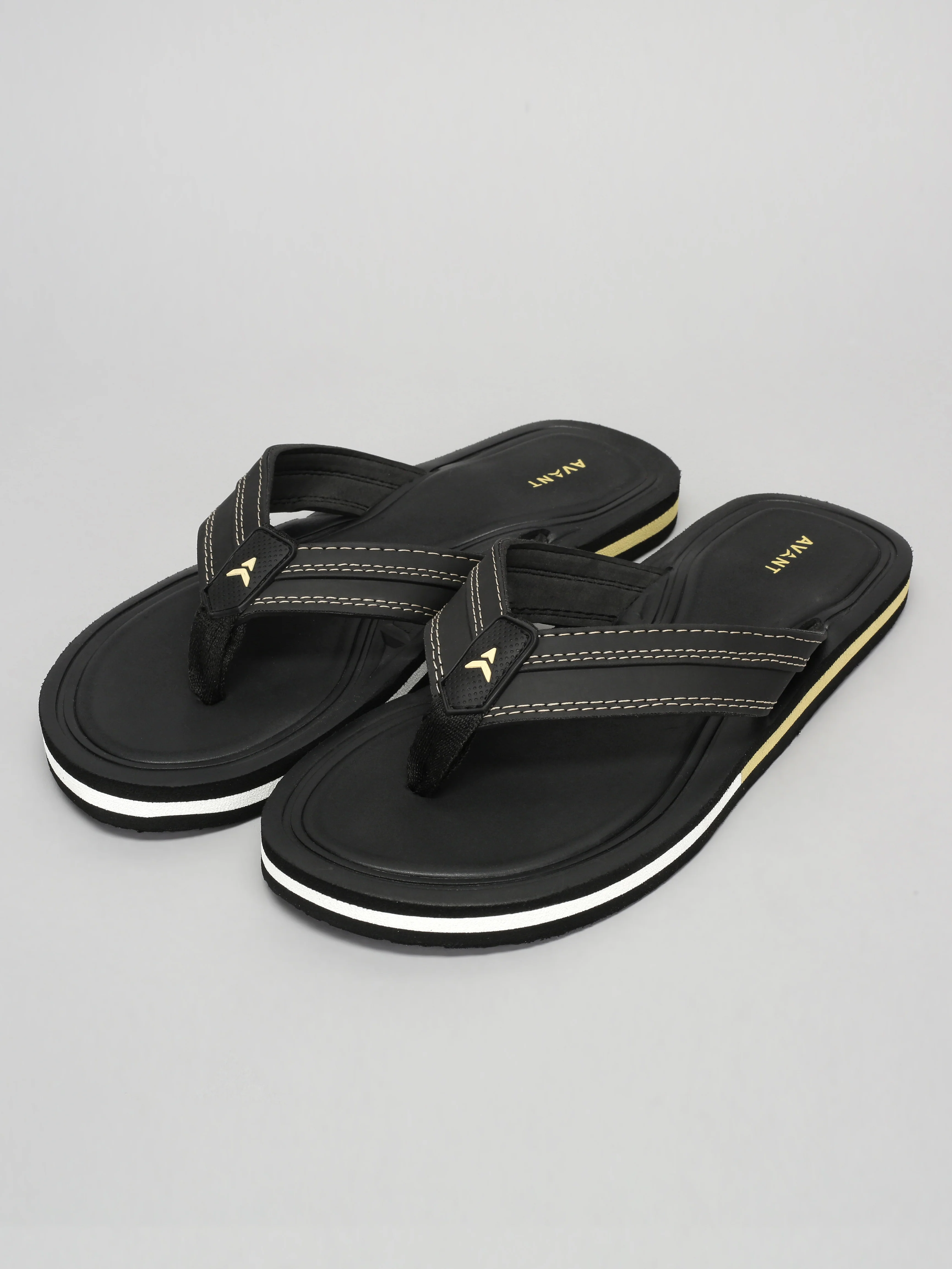 Avant Men's Flint Flip Flops - Black - Image 8