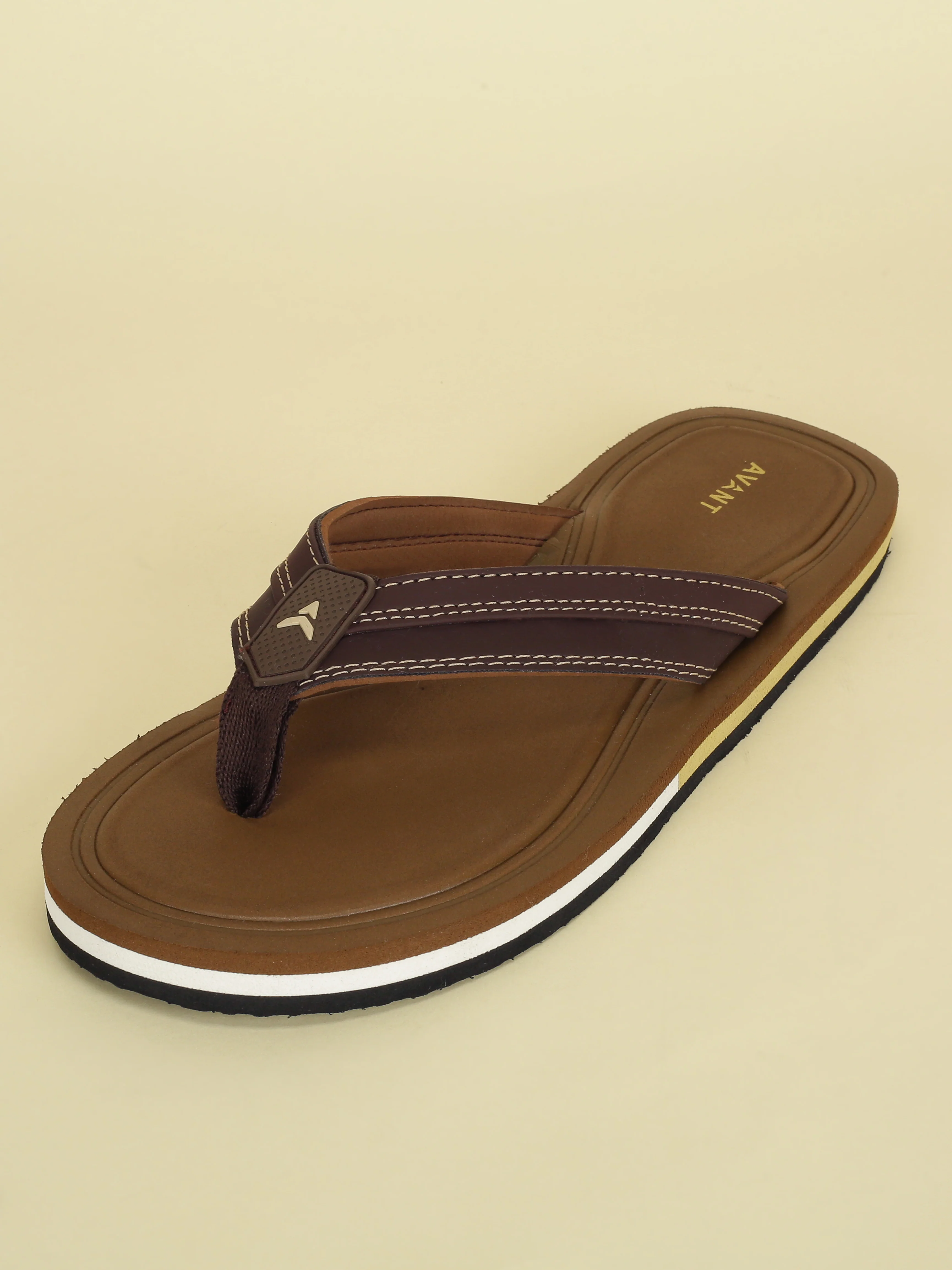 Avant Men's Flint Flip Flops - D.Brown - Image 3