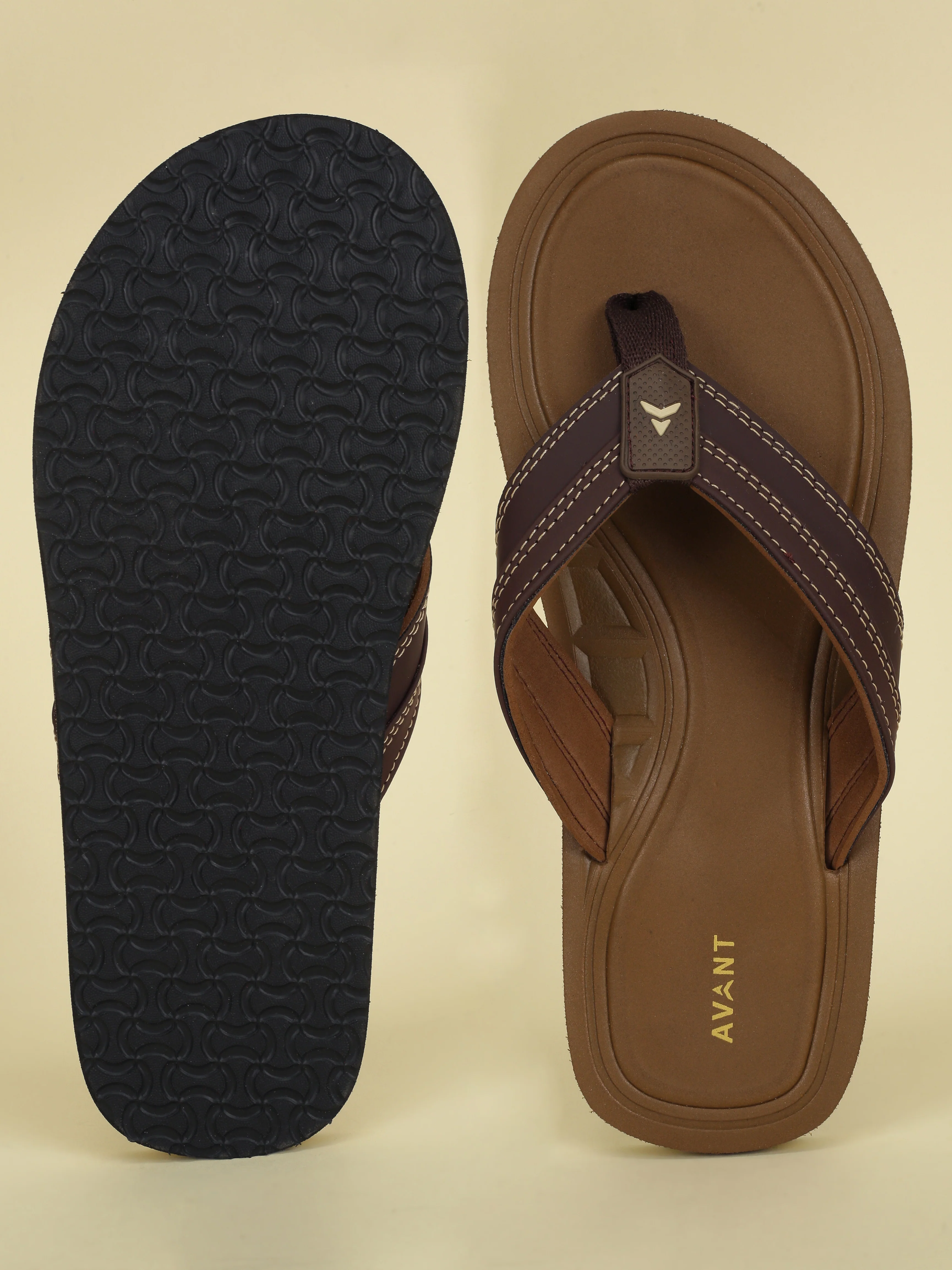 Avant Men's Flint Flip Flops - D.Brown - Image 4