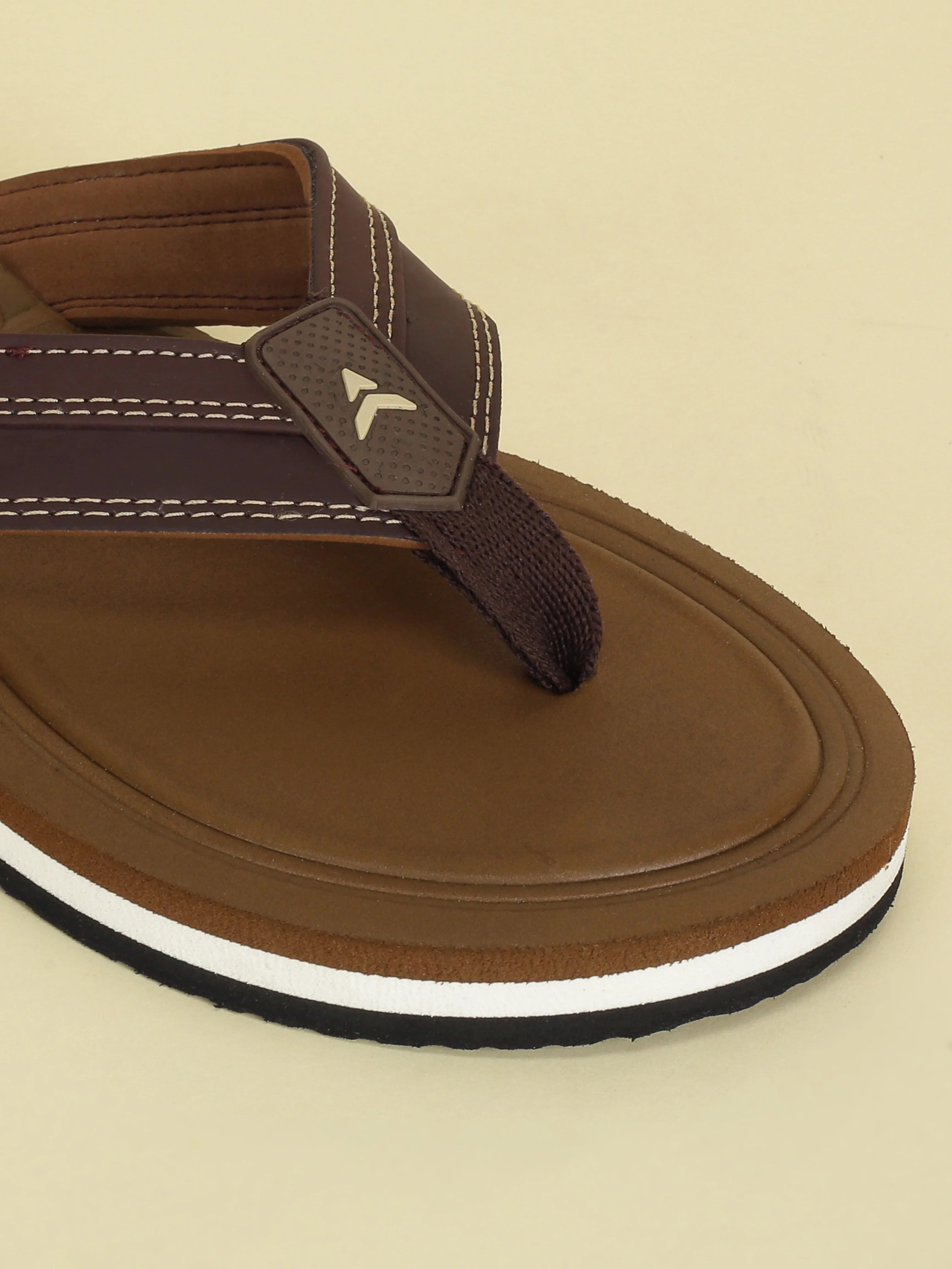 Avant Men's Flint Flip Flops - D.Brown - Image 6