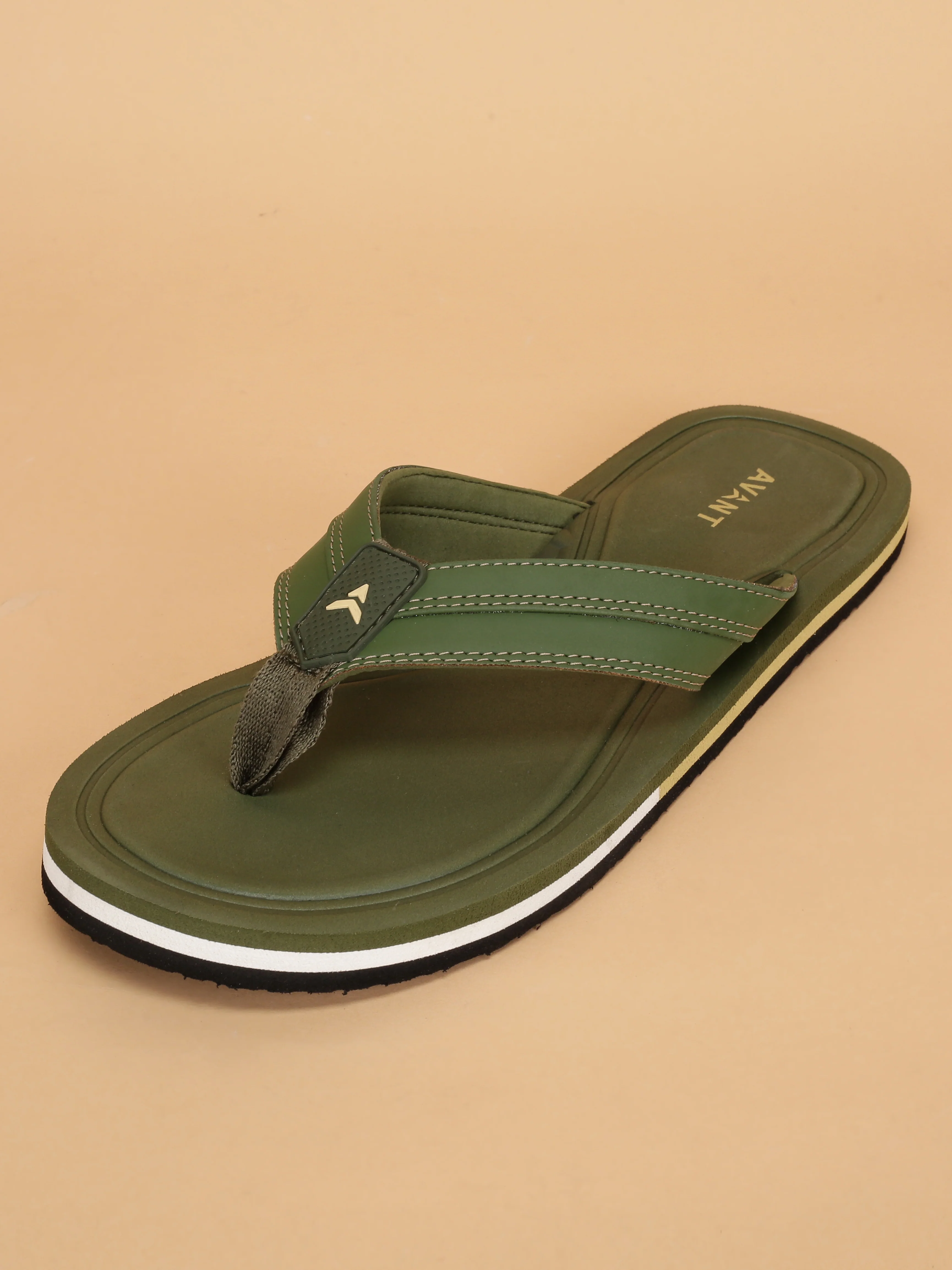 Avant Men's Flint Flip Flops - Olive - Image 3