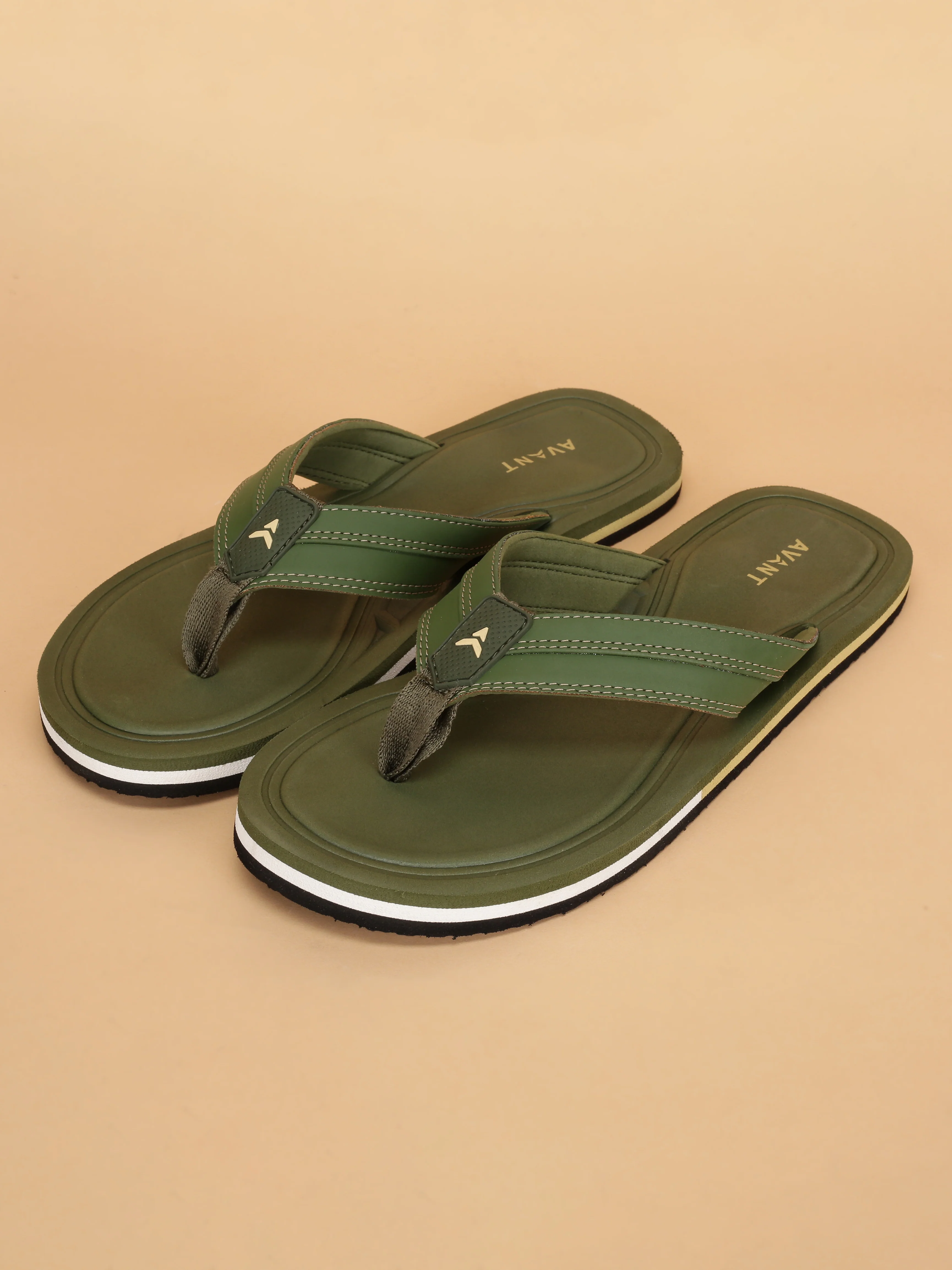 Avant Men's Flint Flip Flops - Olive - Image 8