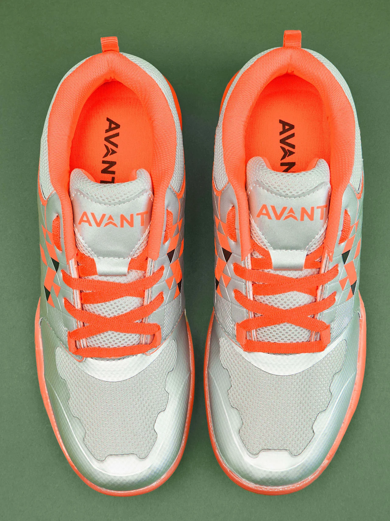 Avant Men's FluidX 2.0 Badminton Shoes-Grey/Orange - Image 7