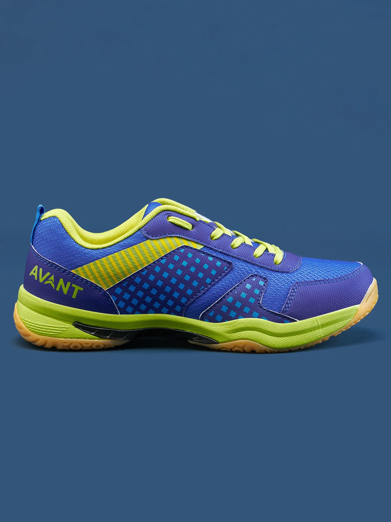 Avant Men's FluidX Badminton Shoes- Blue/Yellow - Image 8