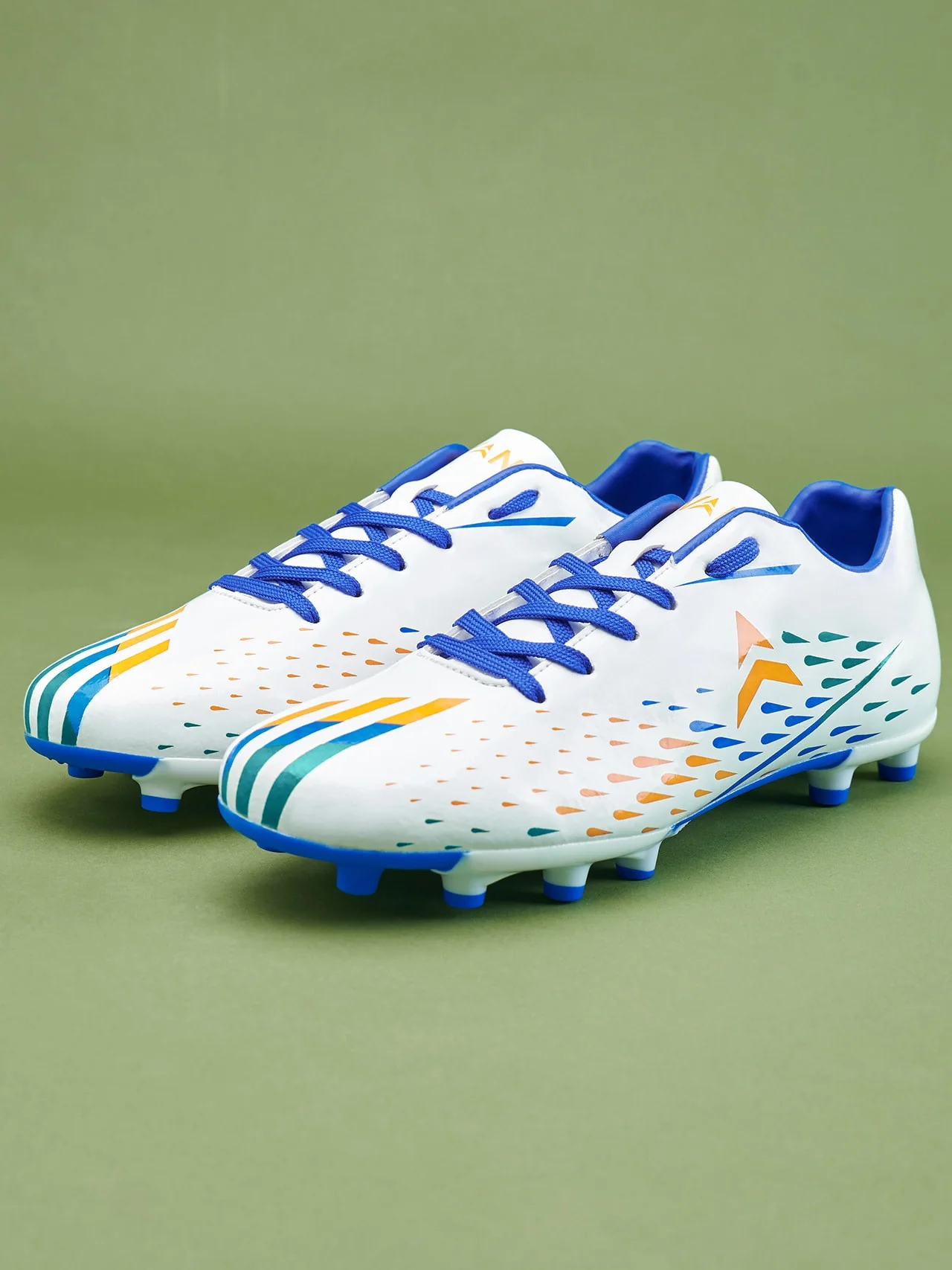 Avant Men's FreeKick Football Shoes-White/Blue - Image 7