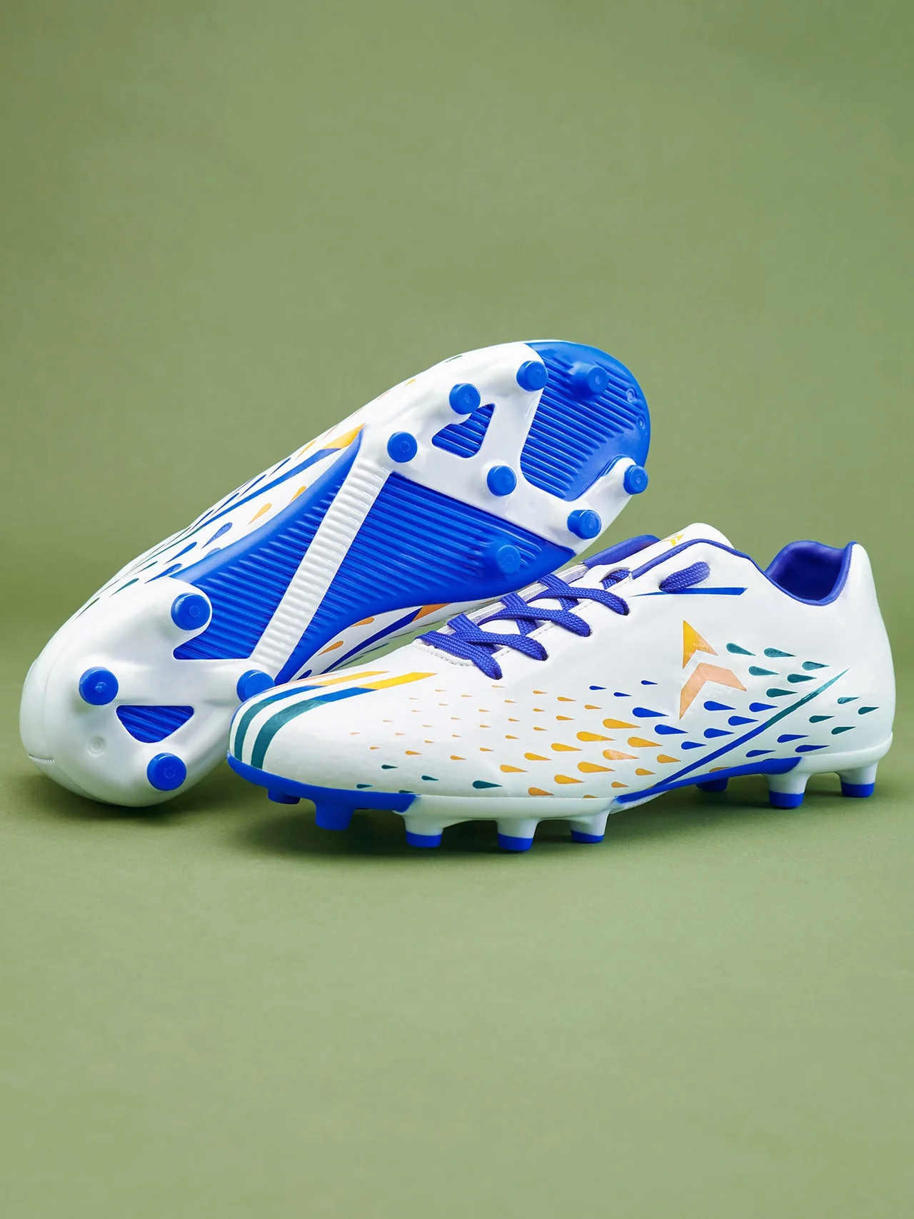 Avant Men's FreeKick Football Shoes-White/Blue - Image 8