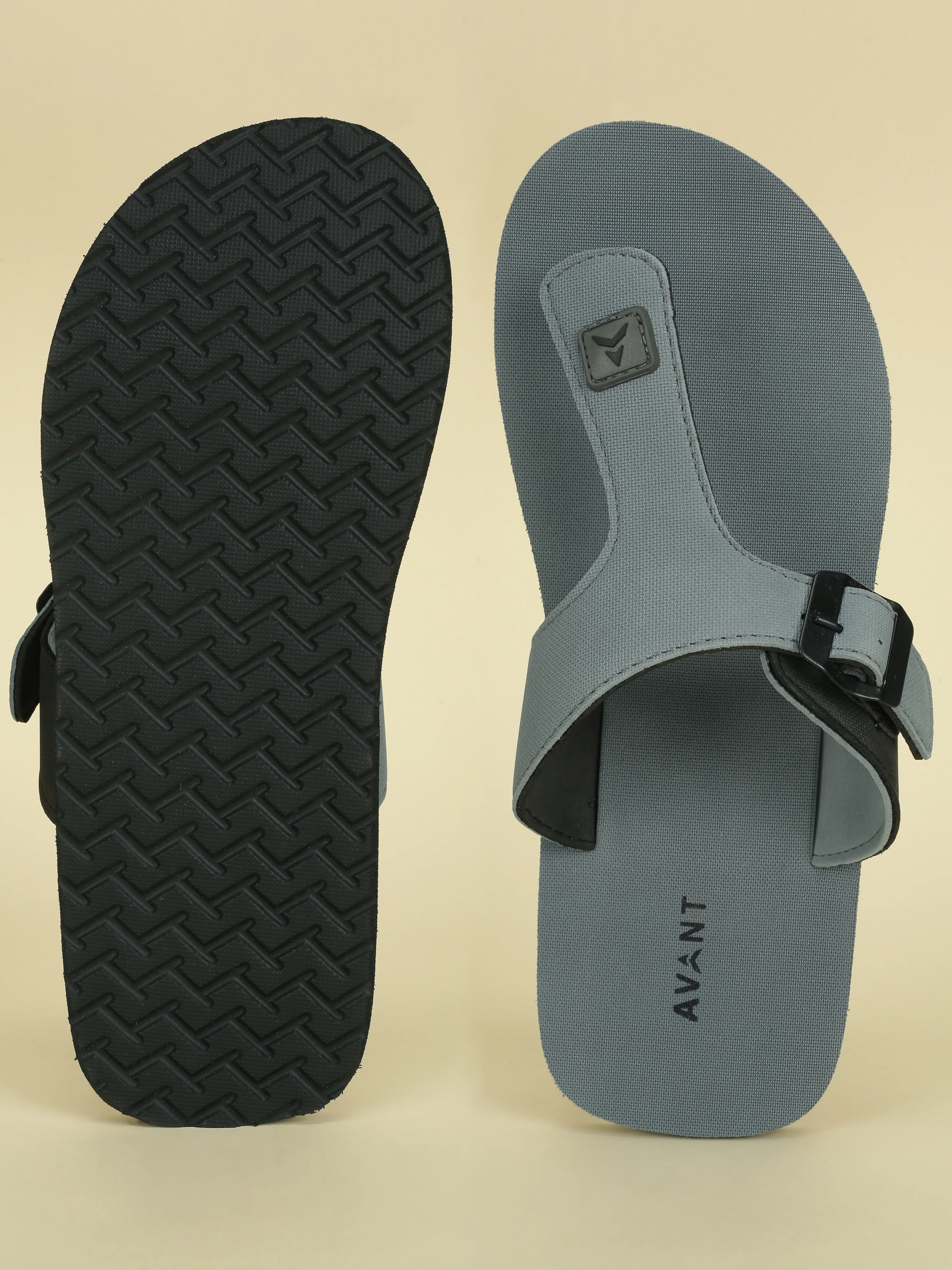 Avant Men's FusionGrip Flip Flops - Grey - Image 4