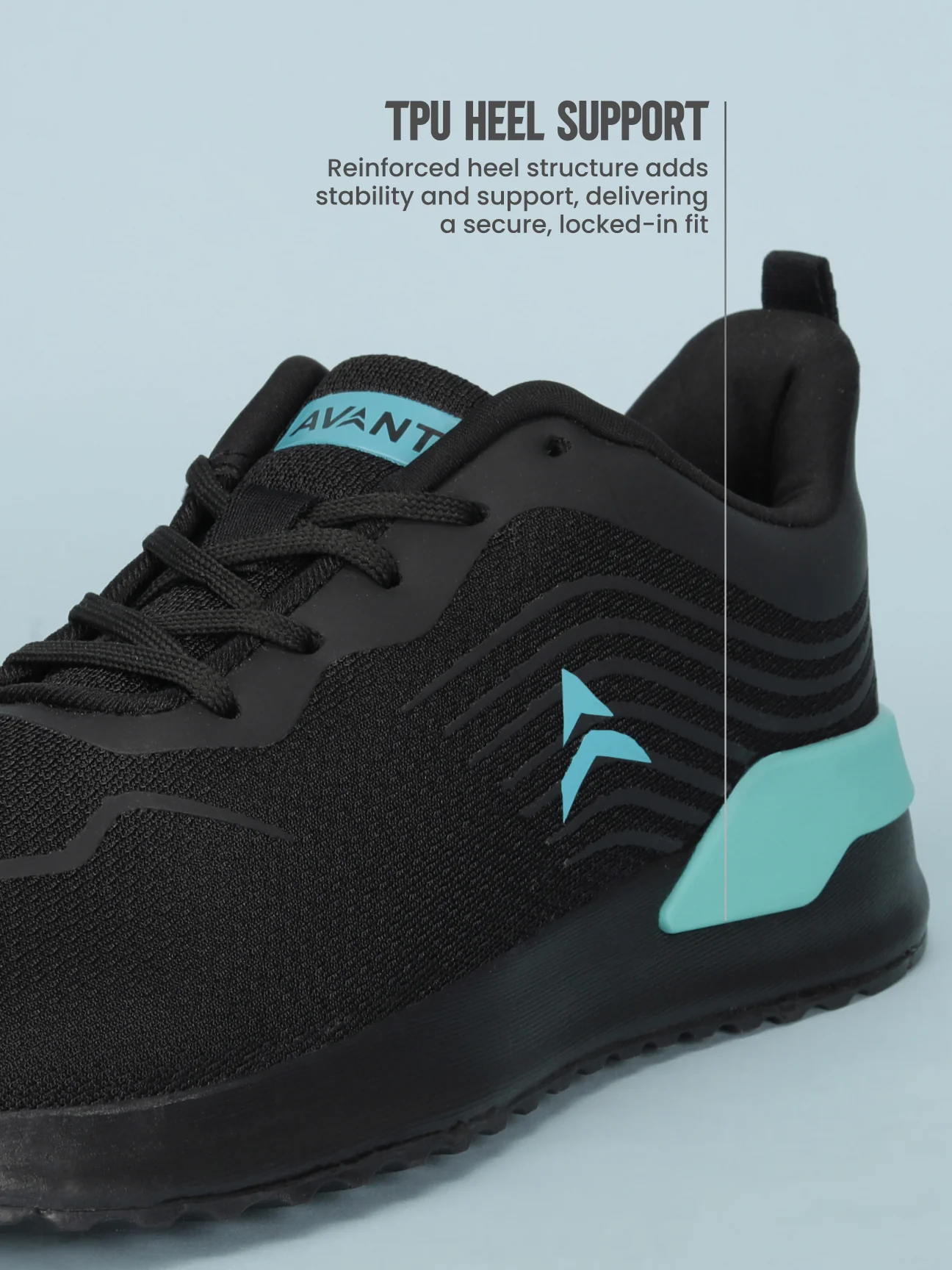 Avant Men's Glanza Running Shoes - Black - Image 6