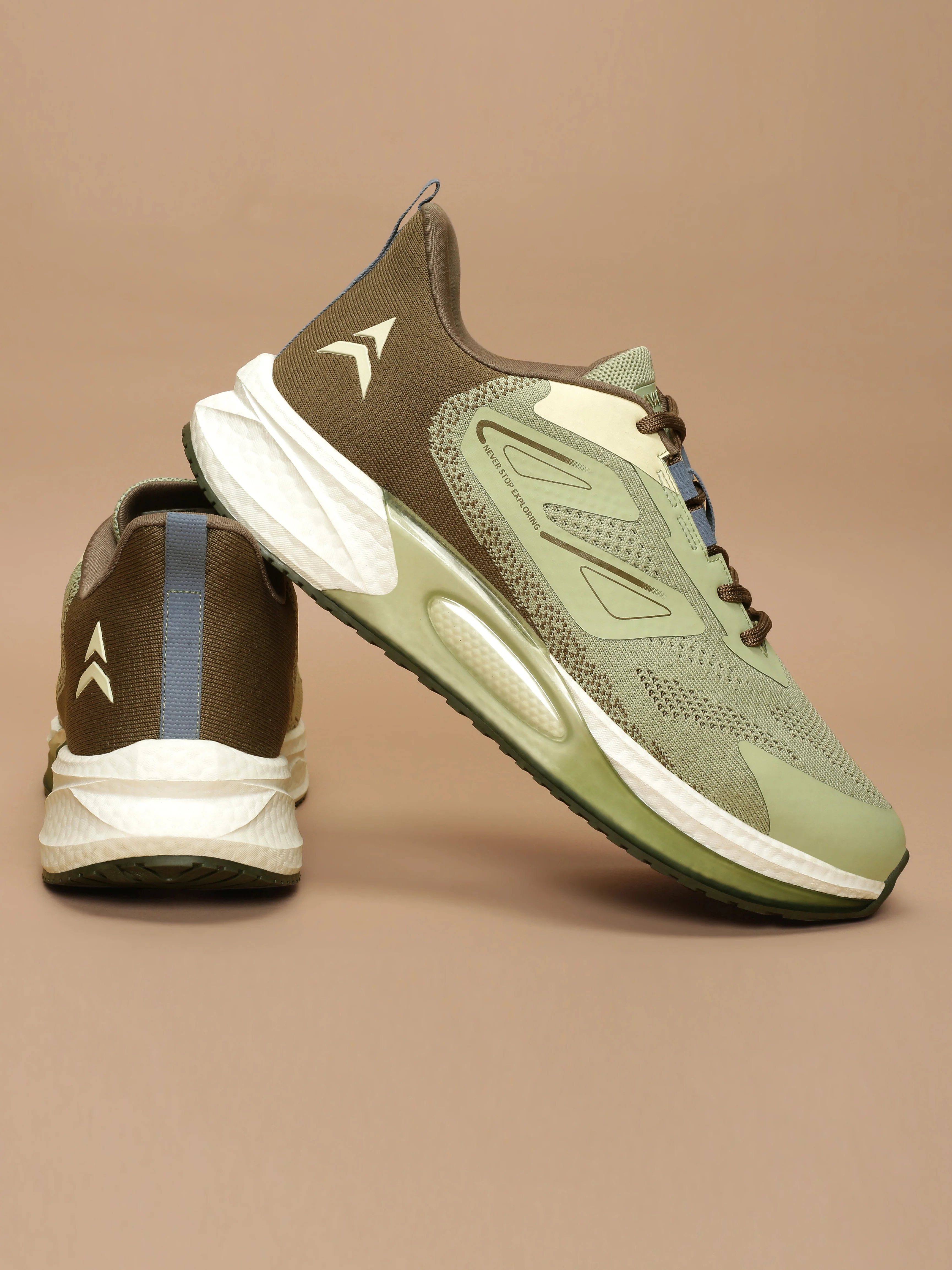 Avant Men's Gravitas Running Shoes - Green/Brown - Image 10