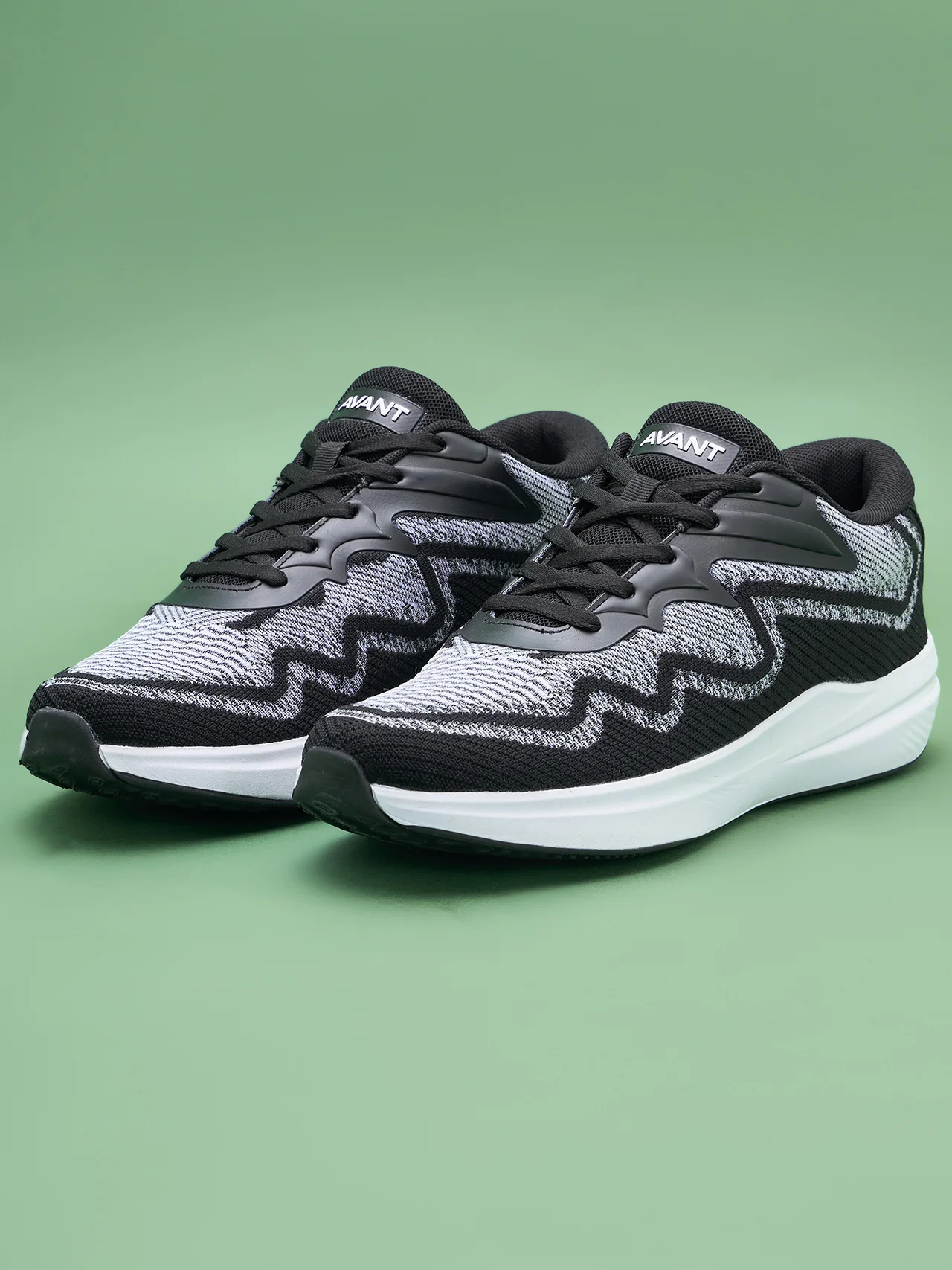 Avant Men's GripUp Running Shoes - Black/White - Image 6