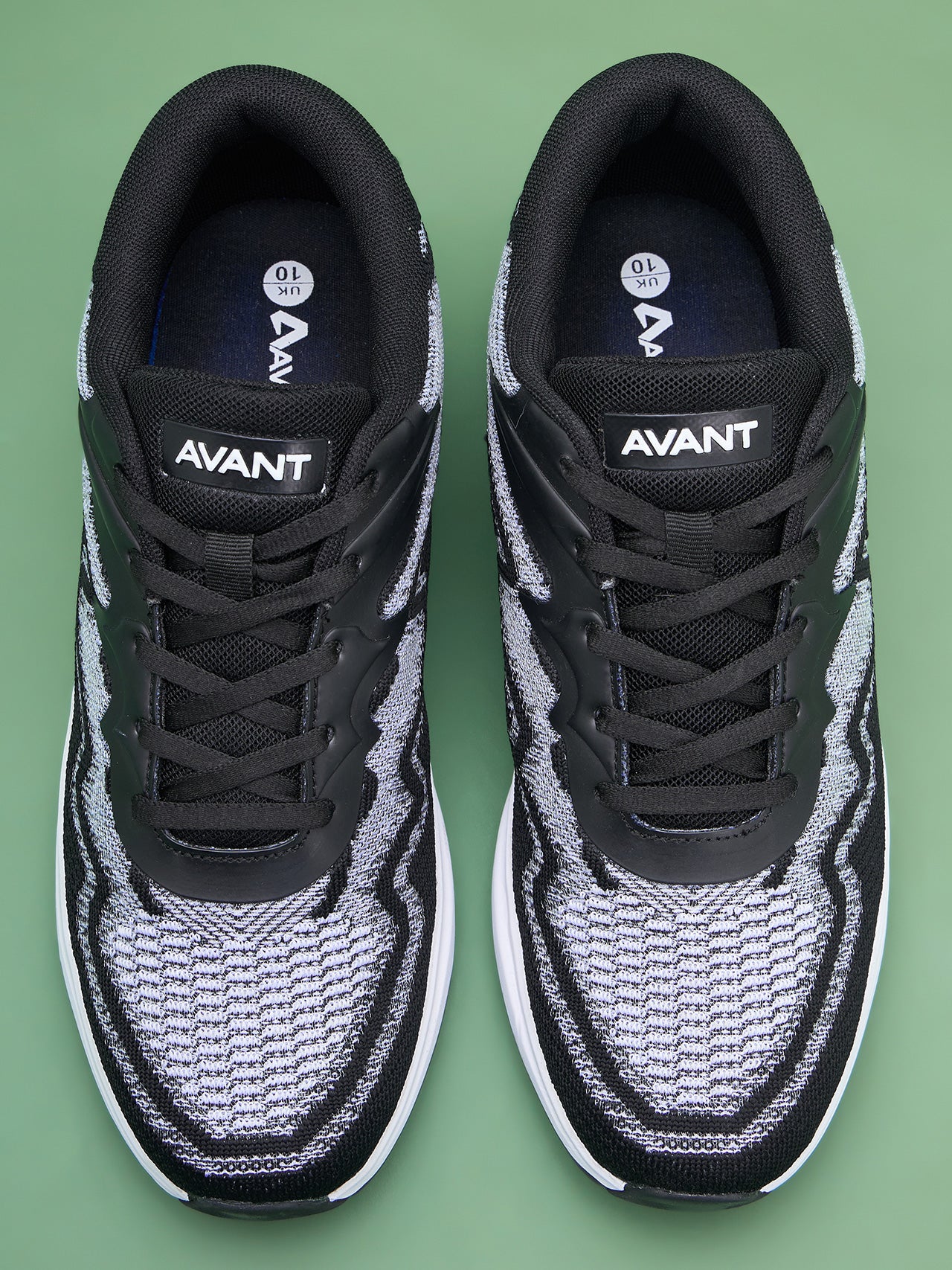 Avant Men's GripUp Running Shoes - Black/White - Image 9