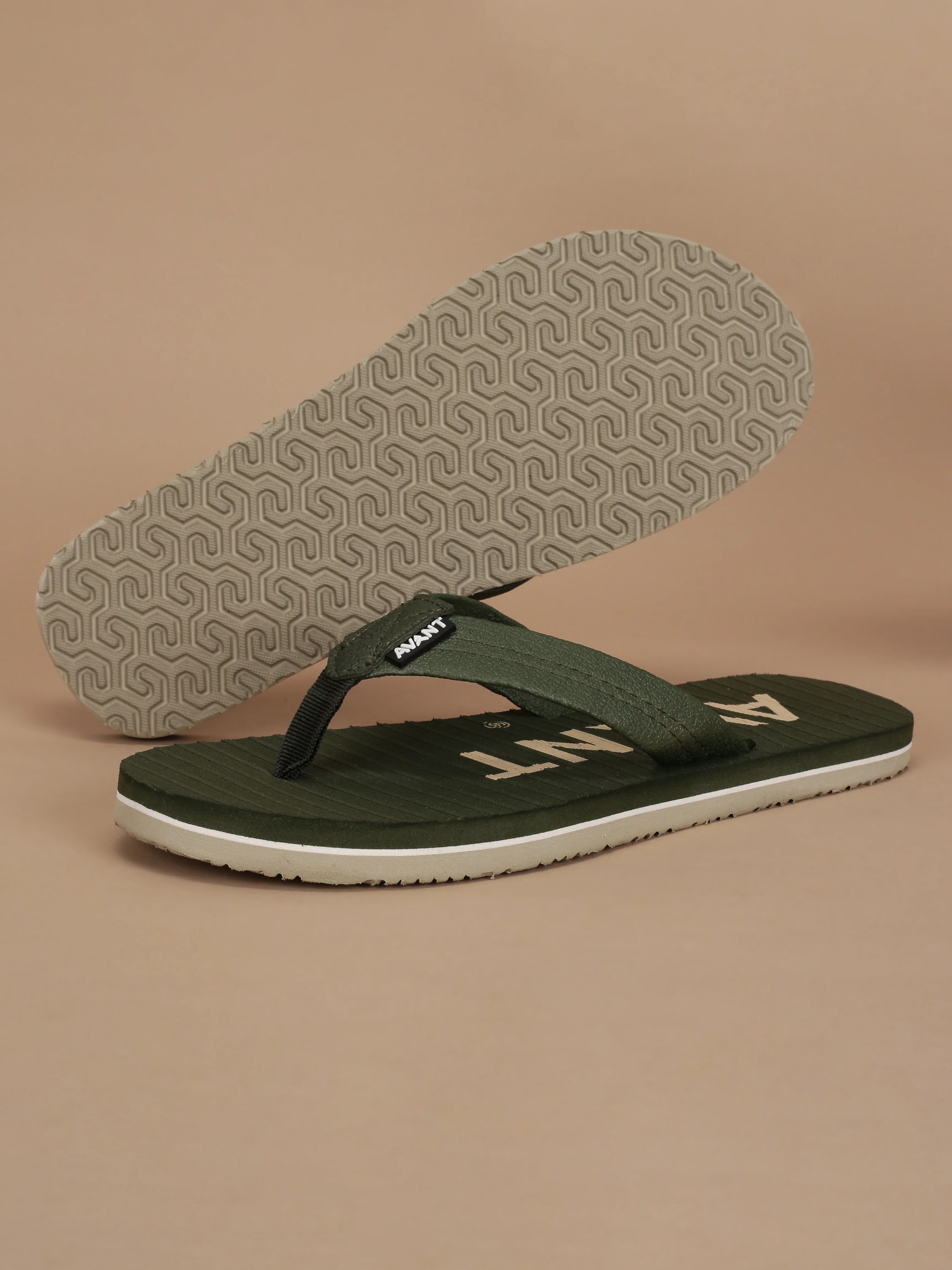 Avant Men's Haven Flip Flops - Olive - Image 11