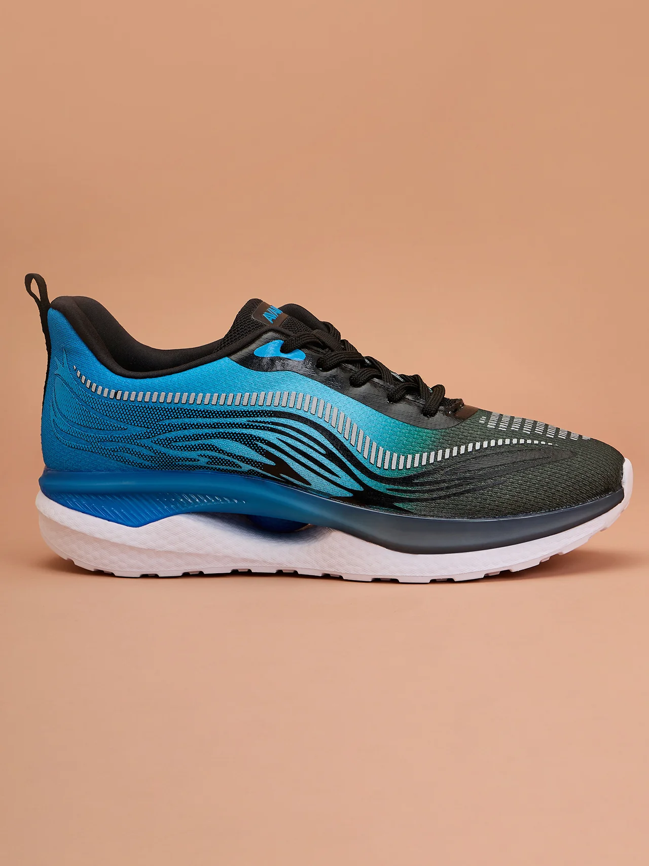 Avant Men's Hexagon Sports shoes - Black/Sky Blue - Image 3