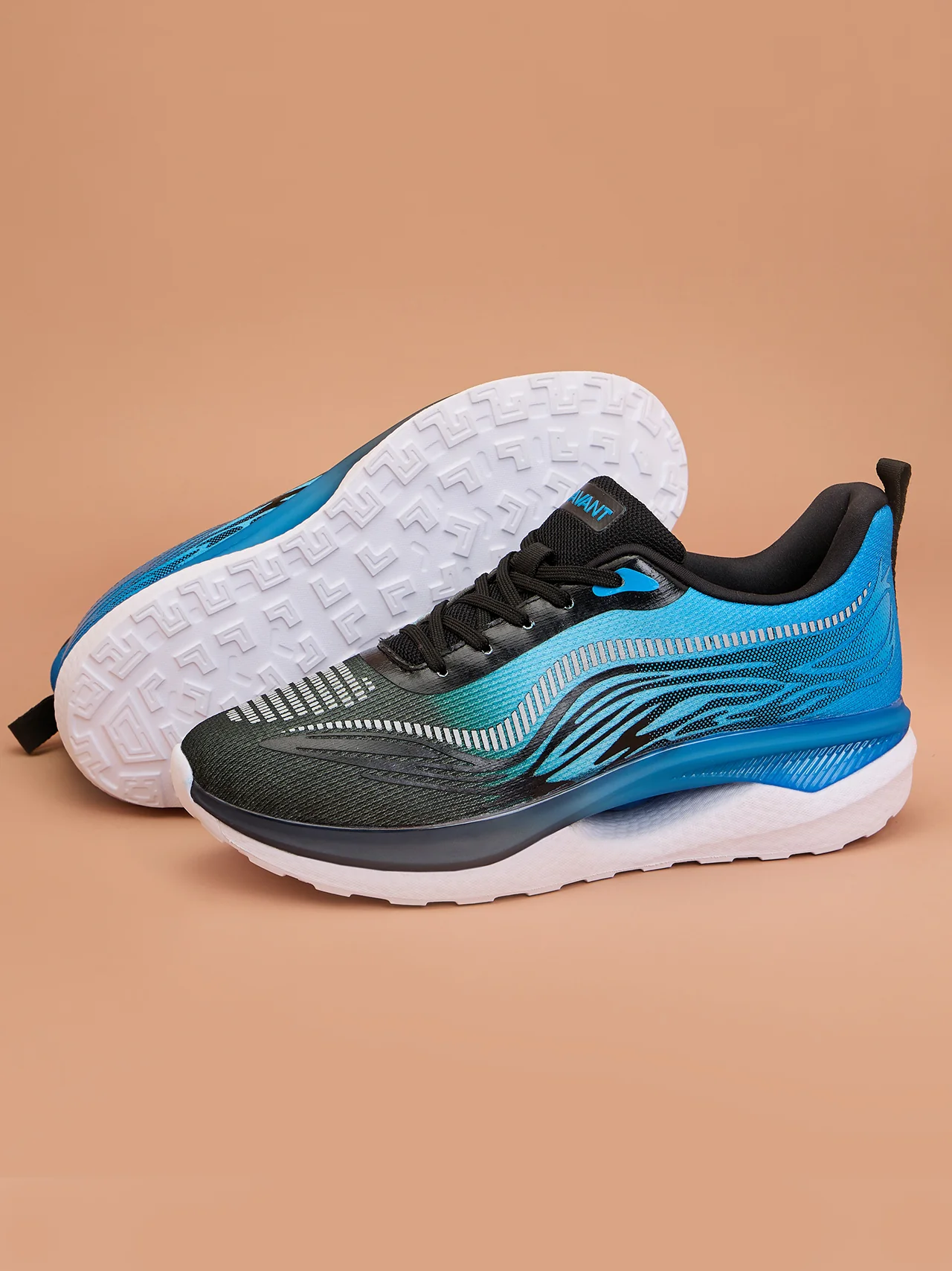 Avant Men's Hexagon Sports shoes - Black/Sky Blue - Image 5