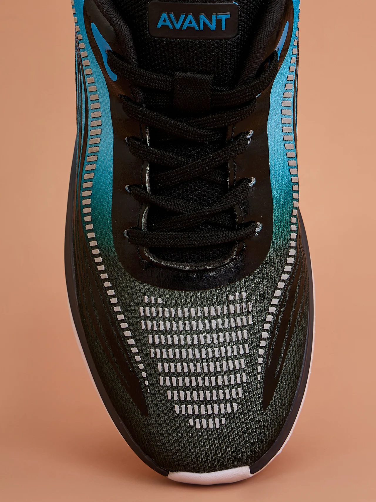 Avant Men's Hexagon Sports shoes - Black/Sky Blue - Image 6
