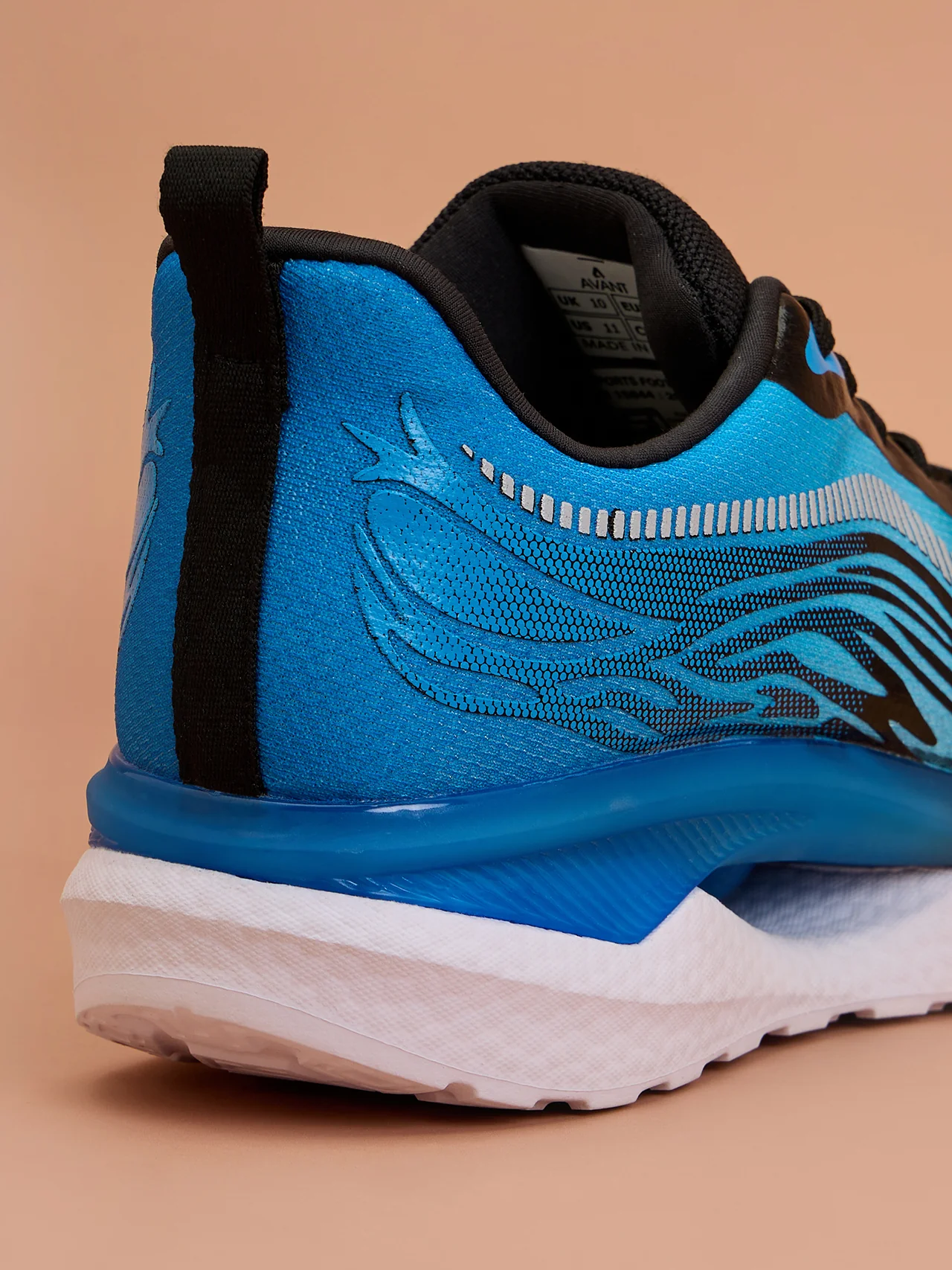Avant Men's Hexagon Sports shoes - Black/Sky Blue - Image 9