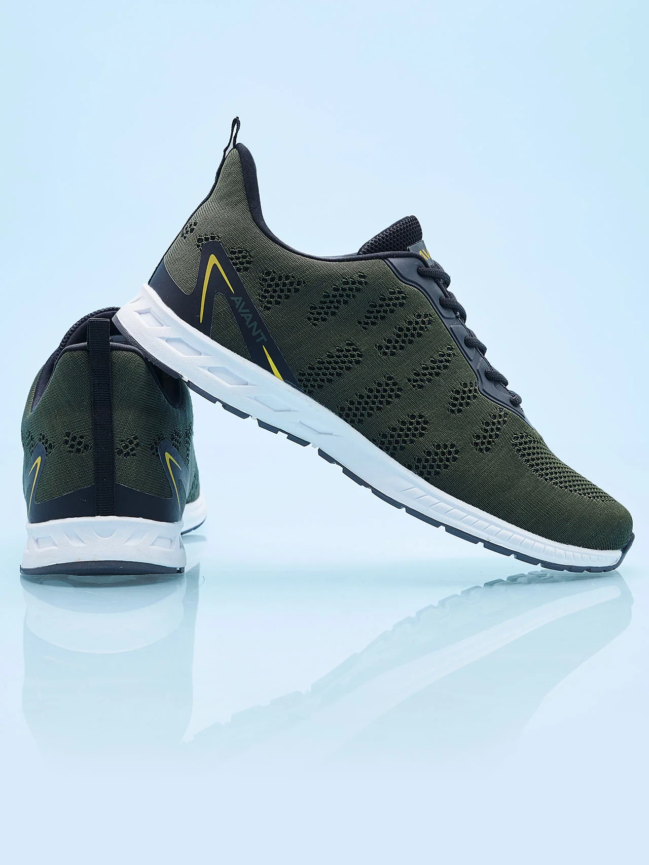 Avant Men's Hurricane Casual Shoes - Army Green/Black - Image 10