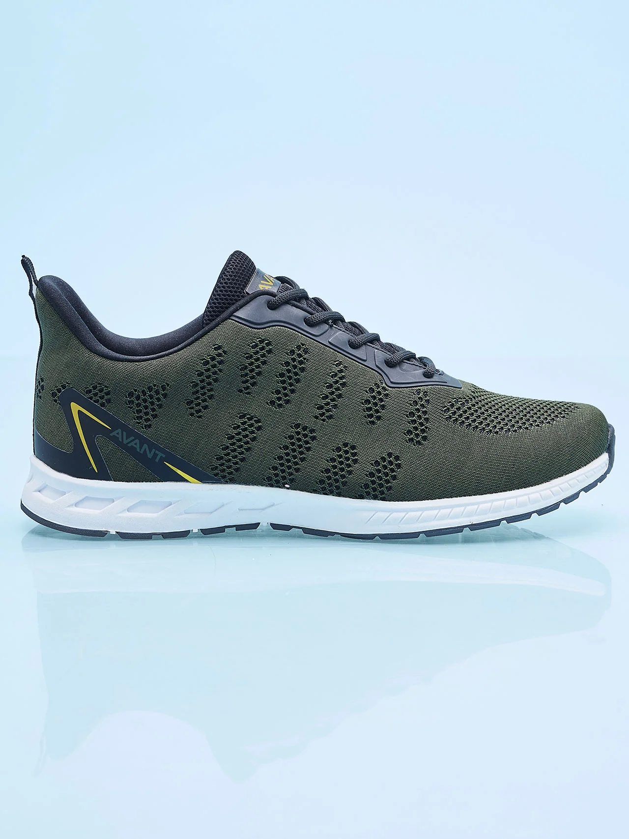 Avant Men's Hurricane Casual Shoes - Army Green/Black - Image 3