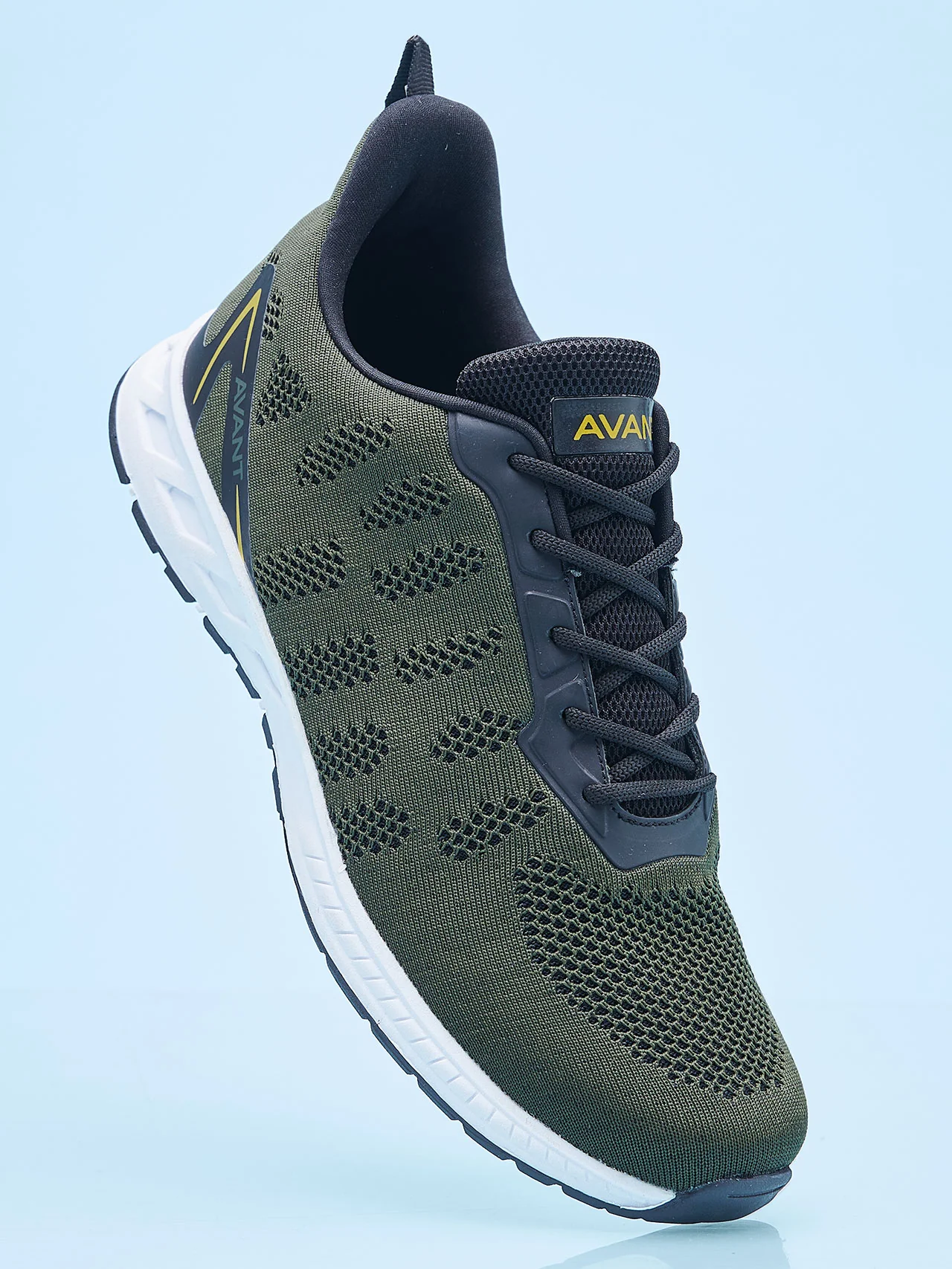 Avant Men's Hurricane Casual Shoes - Army Green/Black - Image 4