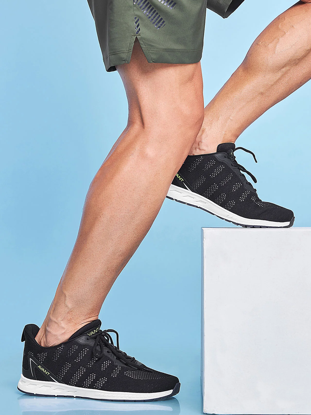Avant Men's Hurricane Casual Shoes- Black/White - Image 2