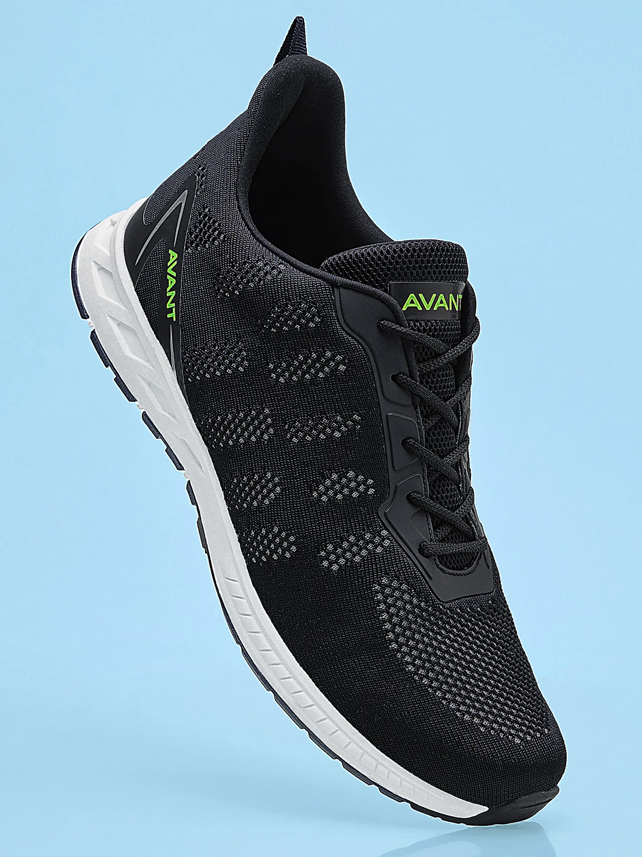 Avant Men's Hurricane Casual Shoes- Black/White - Image 5