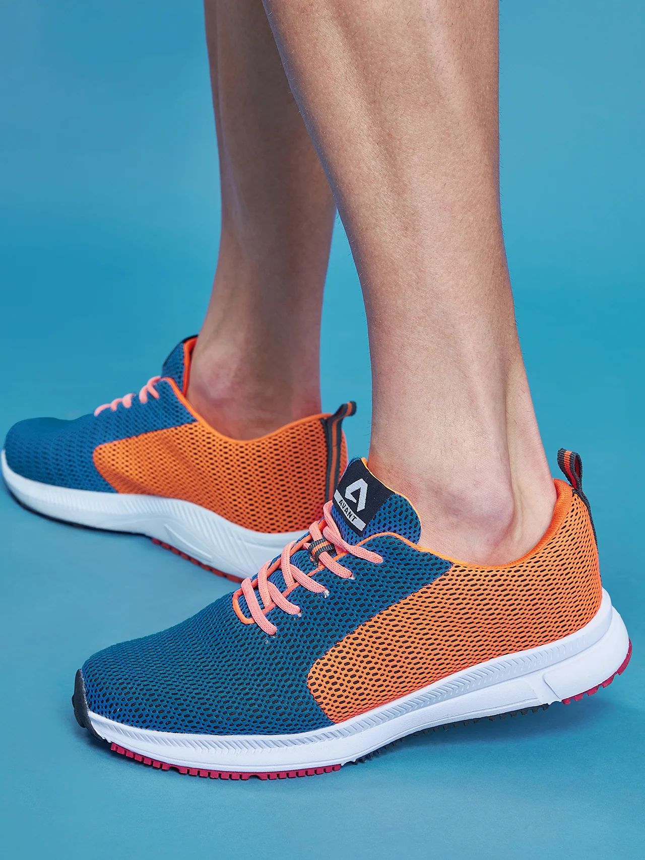 Avant Men's Lightweight Running & Walking Shoes - Navy/Orange - Image 10