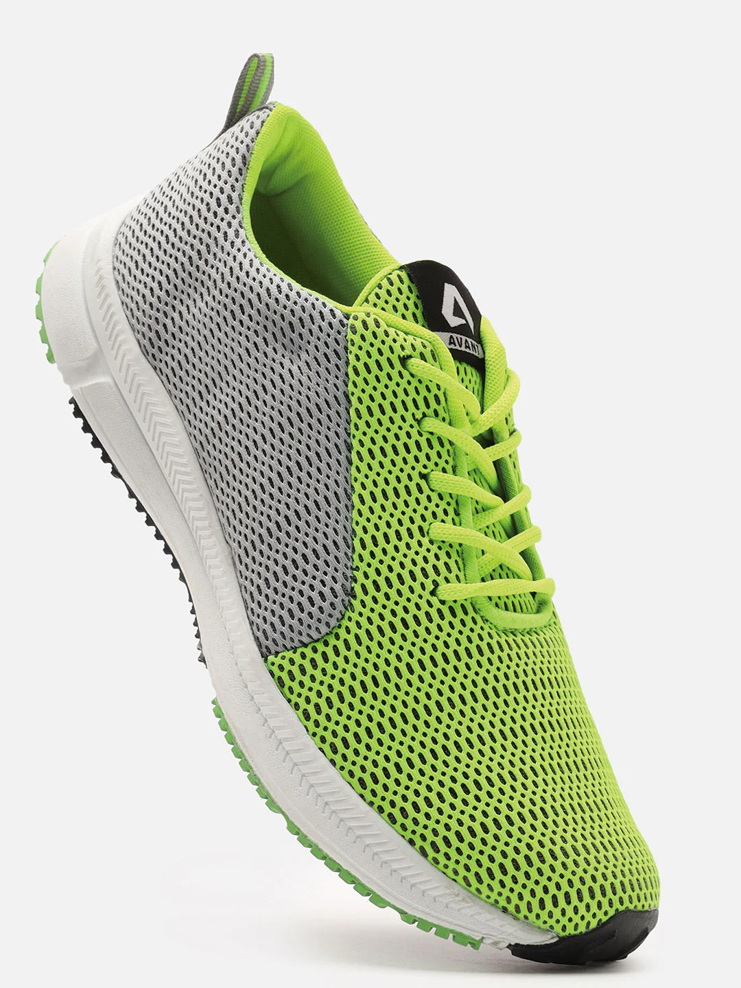 Avant Men's Lightweight Running & Walking Shoes - Parrot Green/Grey - Image 2