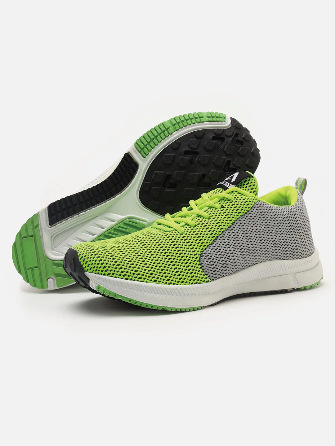 Avant Men's Lightweight Running & Walking Shoes - Parrot Green/Grey - Image 3