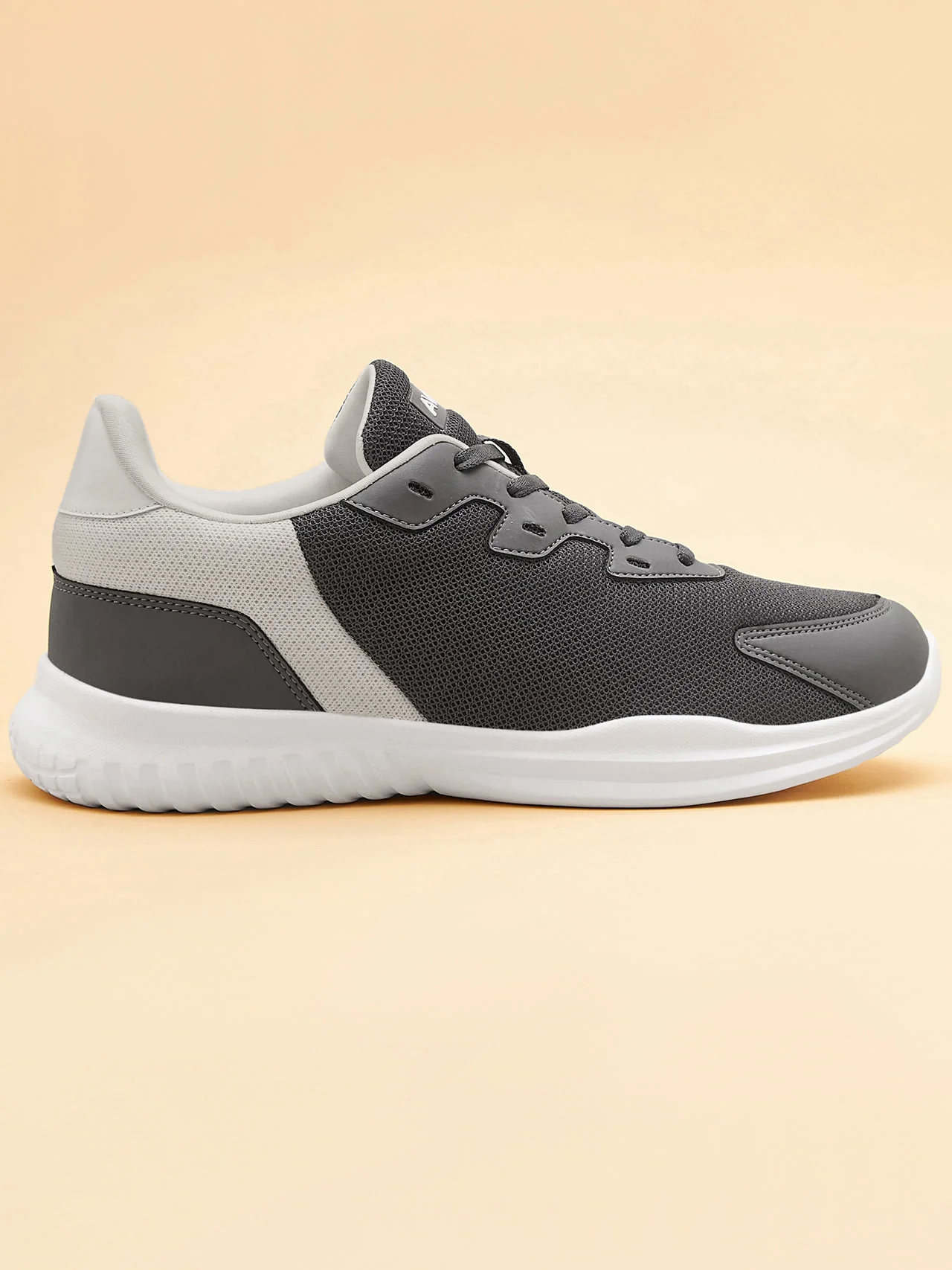 Avant Men's Luxe Walking Shoes-D.Grey/White - Image 3