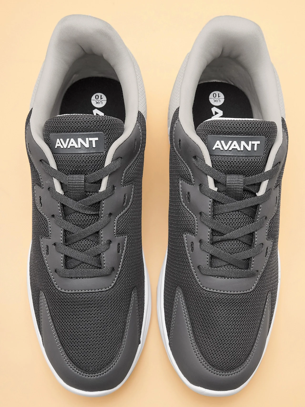 Avant Men's Luxe Walking Shoes-D.Grey/White - Image 8