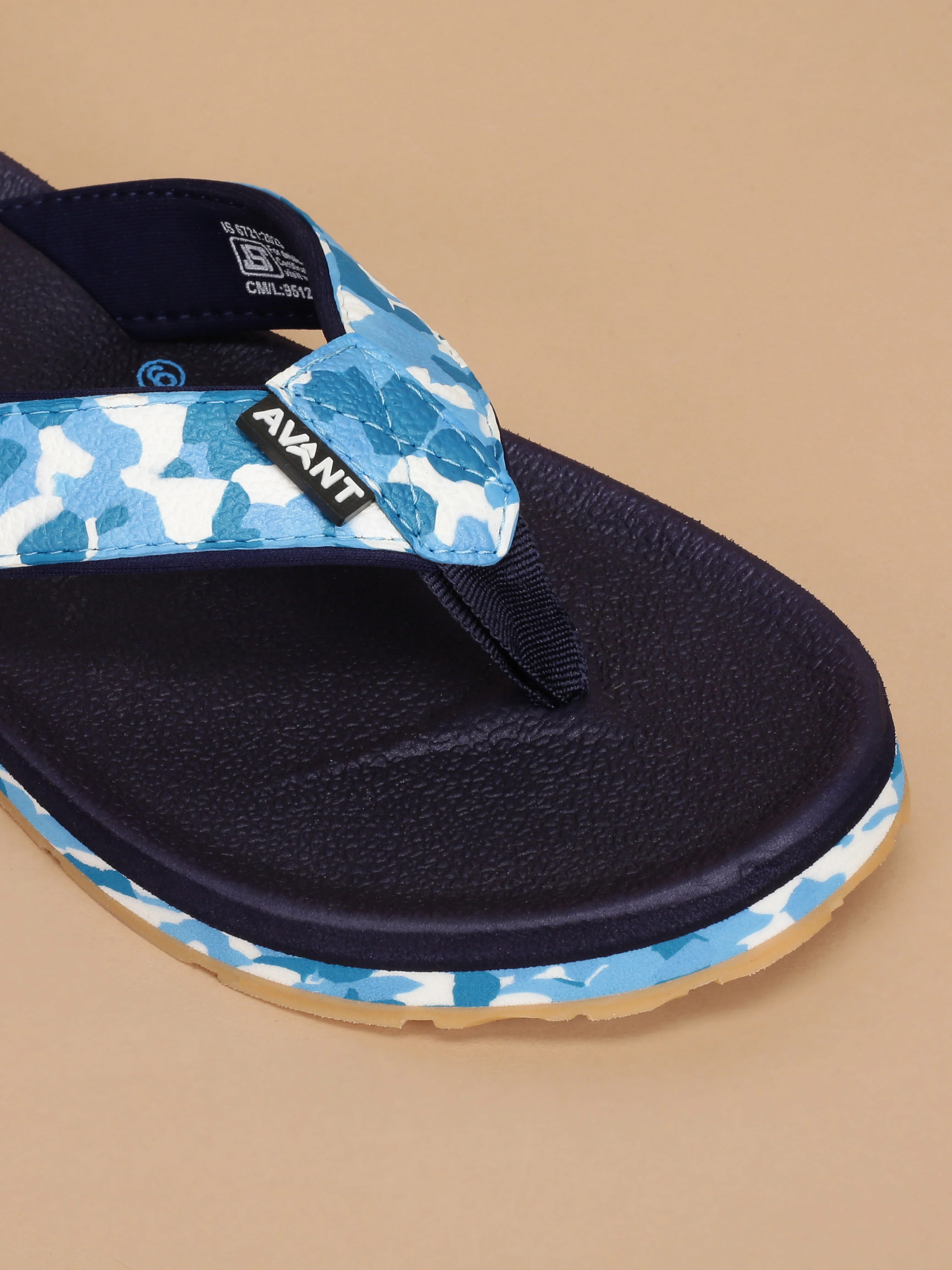 Avant Men's Mariner Flip Flops - Navy - Image 4