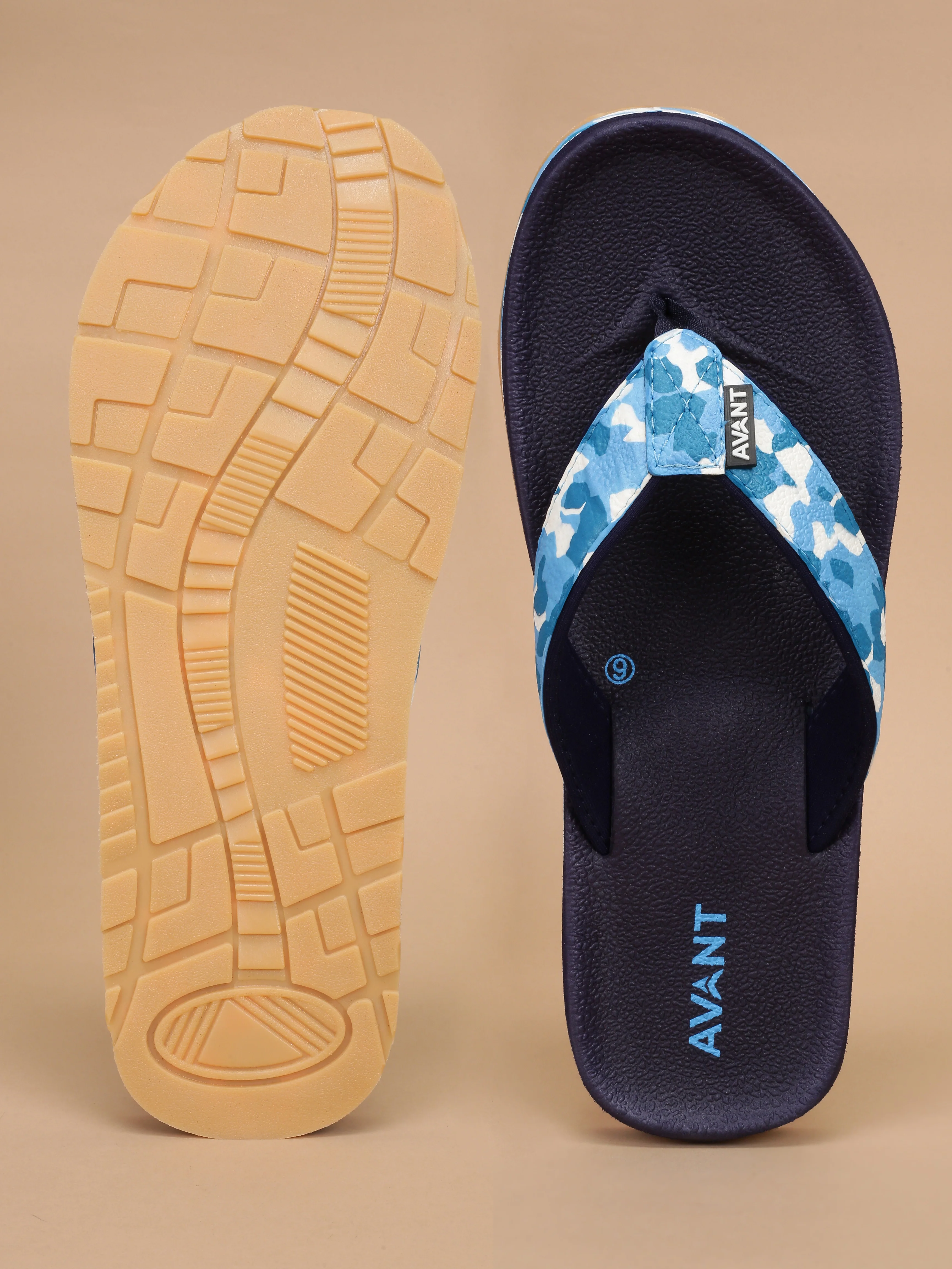 Avant Men's Mariner Flip Flops - Navy - Image 6