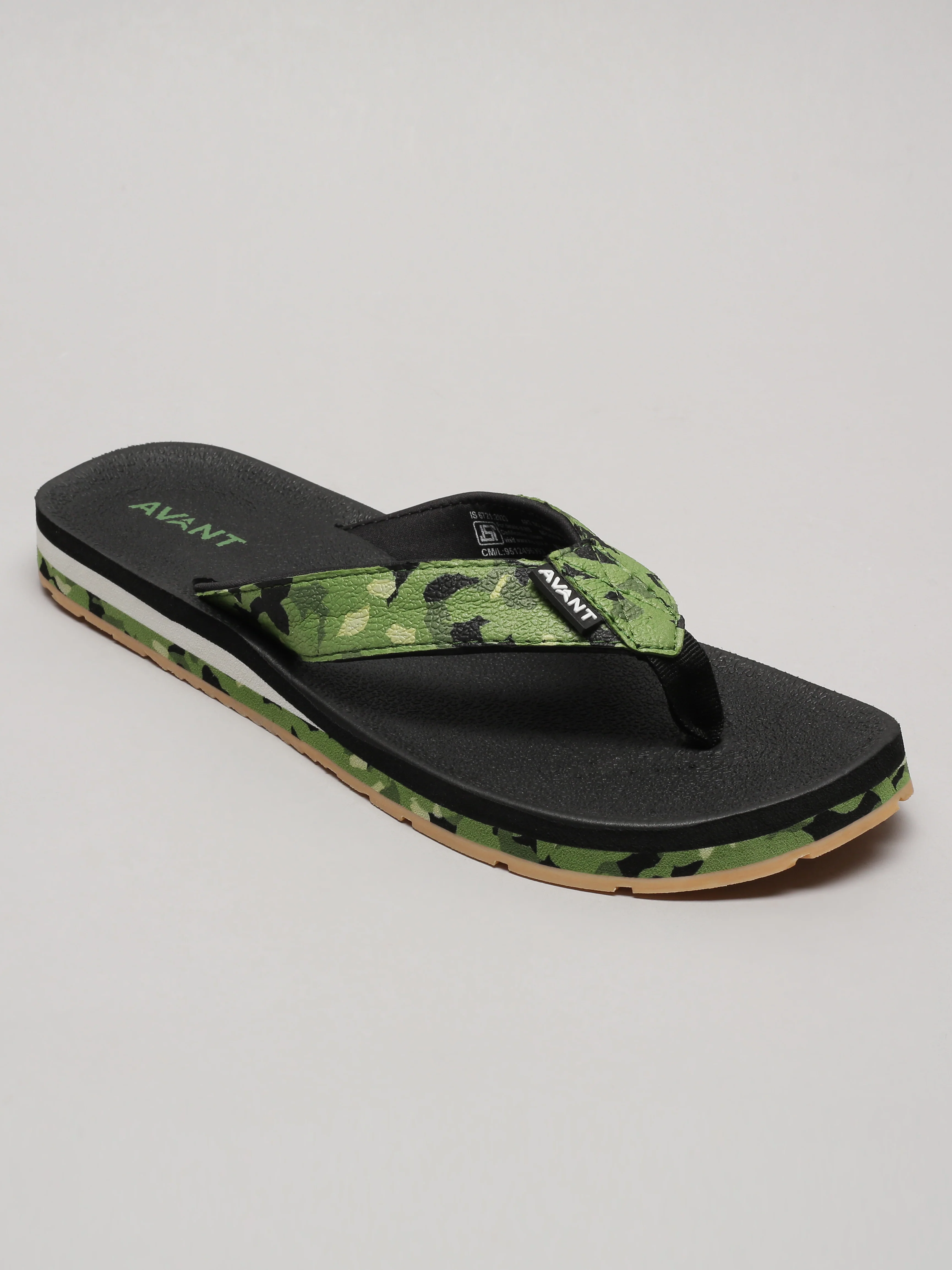 Avant Men's Mariner Flip Flops - Olive - Image 4