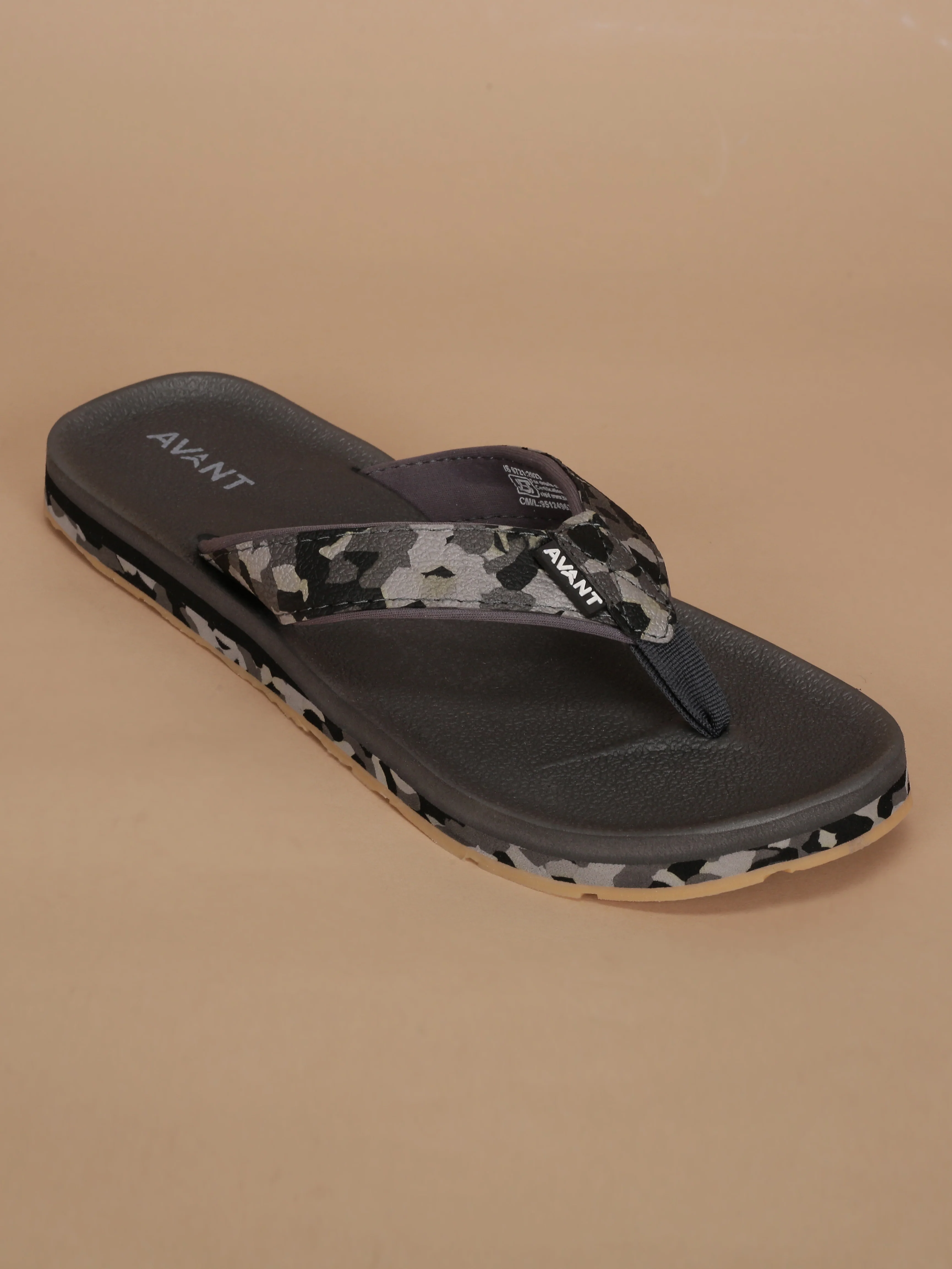 Avant Men's Mariner Flip Flops - Grey/Black - Image 2
